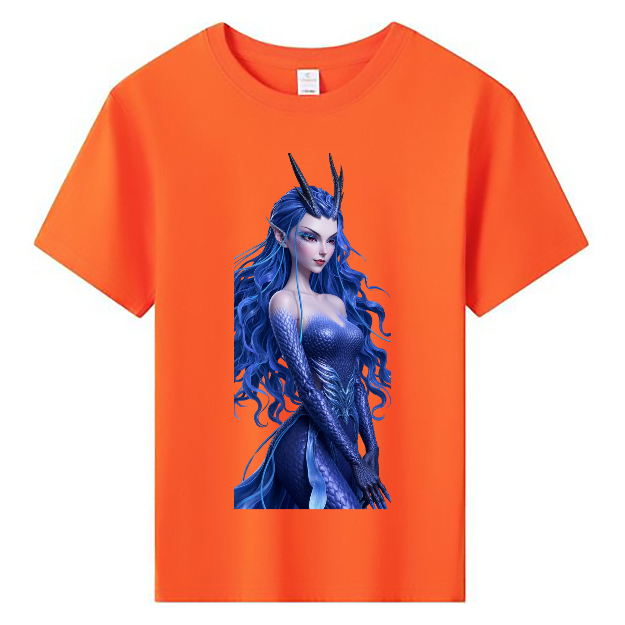 （画像用） Ne Zha 2 ナタ 魔童の大暴れ 綿100％キッズTシャツ（フロントプリント）
