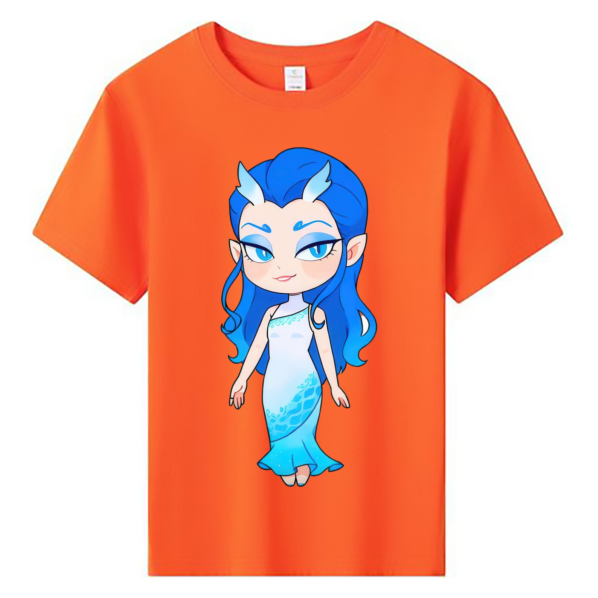 （画像用） Ne Zha 2 ナタ 魔童の大暴れ 綿100％キッズTシャツ（フロントプリント）