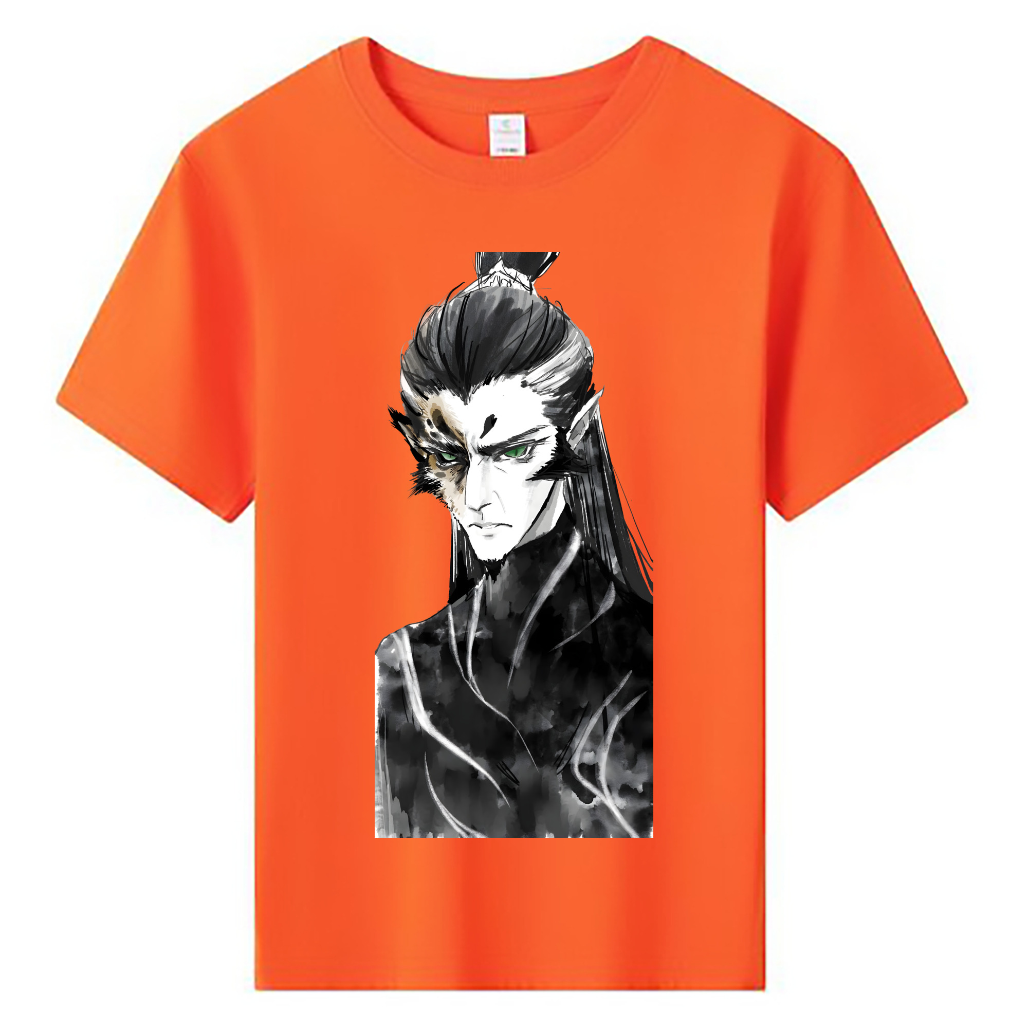 （画像用） Ne Zha 2 ナタ 魔童の大暴れ 綿100％キッズTシャツ（フロントプリント）