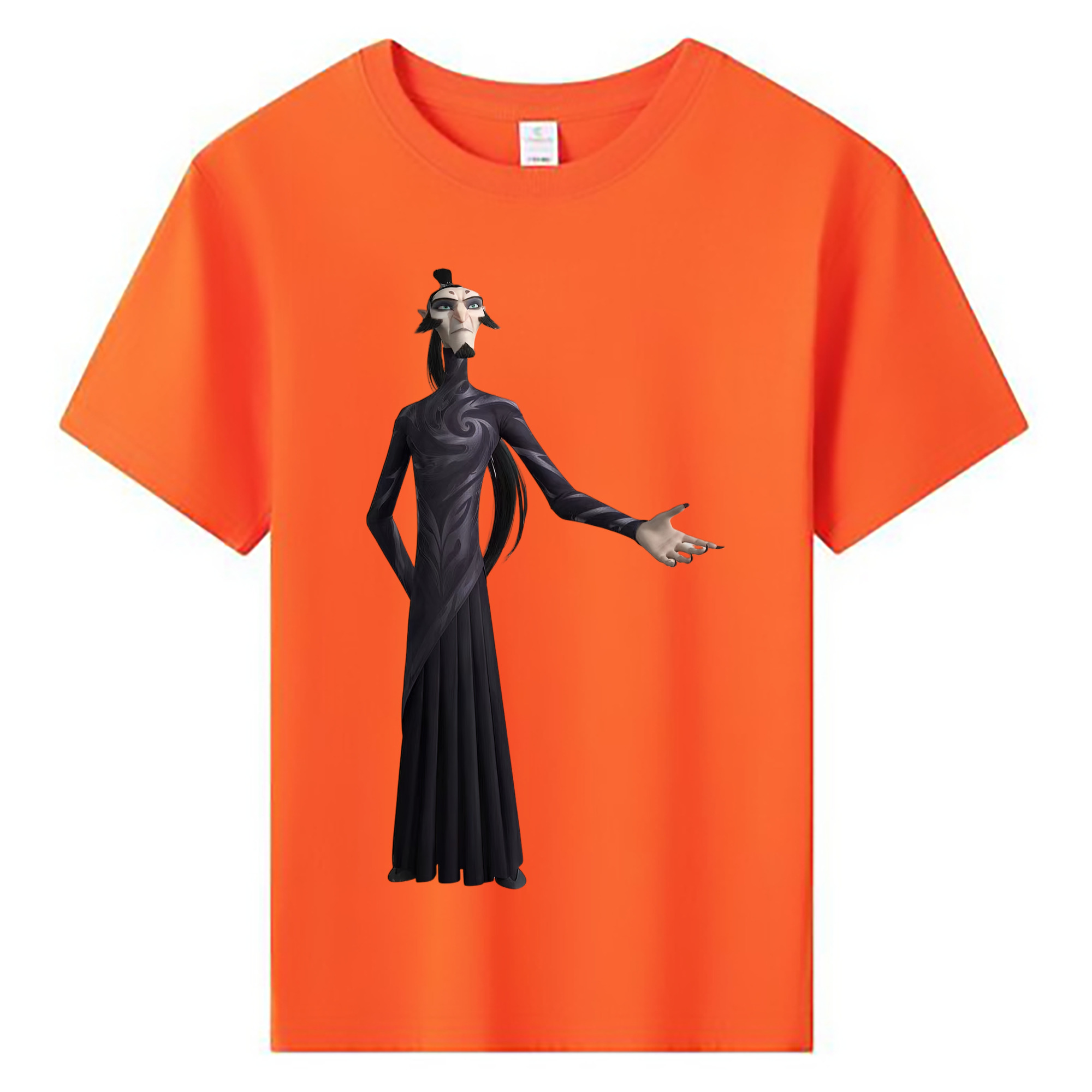（画像用） Ne Zha 2 ナタ 魔童の大暴れ 綿100％キッズTシャツ（フロントプリント）