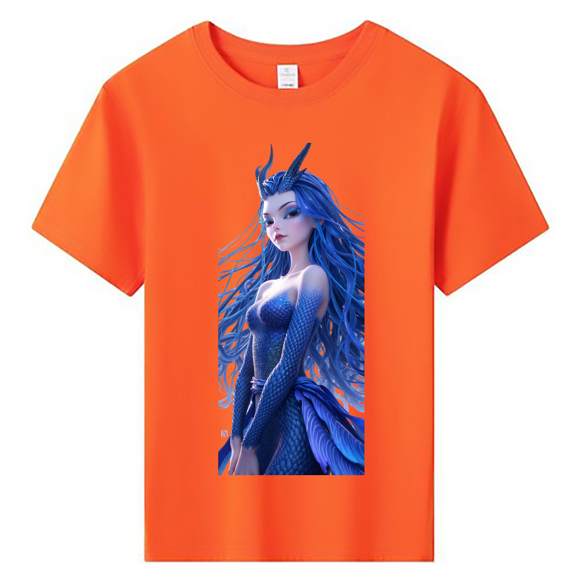 （画像用） Ne Zha 2 ナタ 魔童の大暴れ 綿100％キッズTシャツ（フロントプリント）