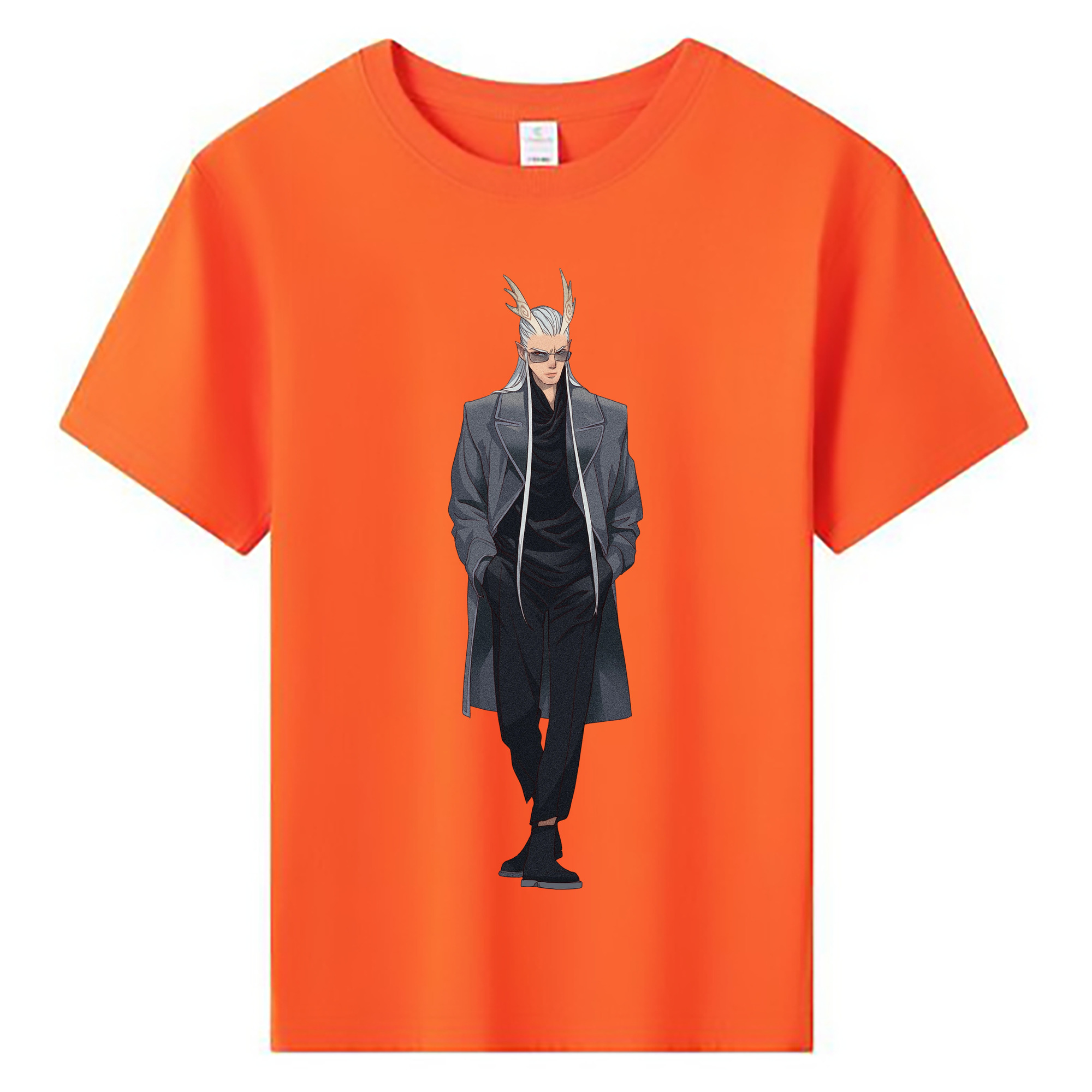 （画像用） Ne Zha 2 ナタ 魔童の大暴れ 綿100％キッズTシャツ（フロントプリント）