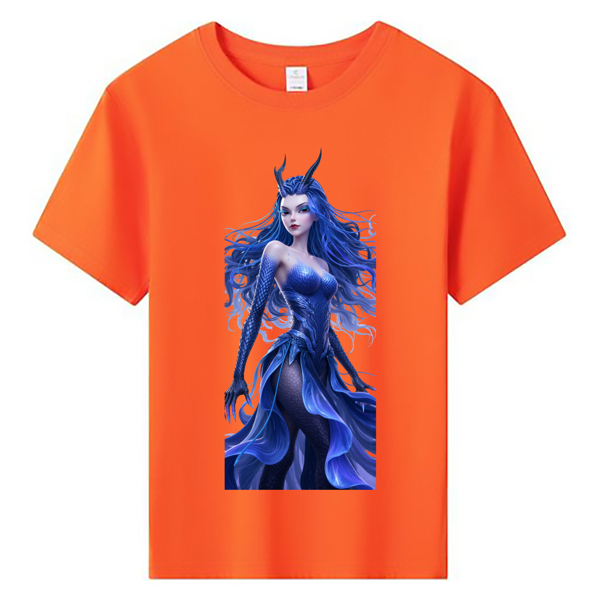（画像用） Ne Zha 2 ナタ 魔童の大暴れ 綿100％キッズTシャツ（フロントプリント）