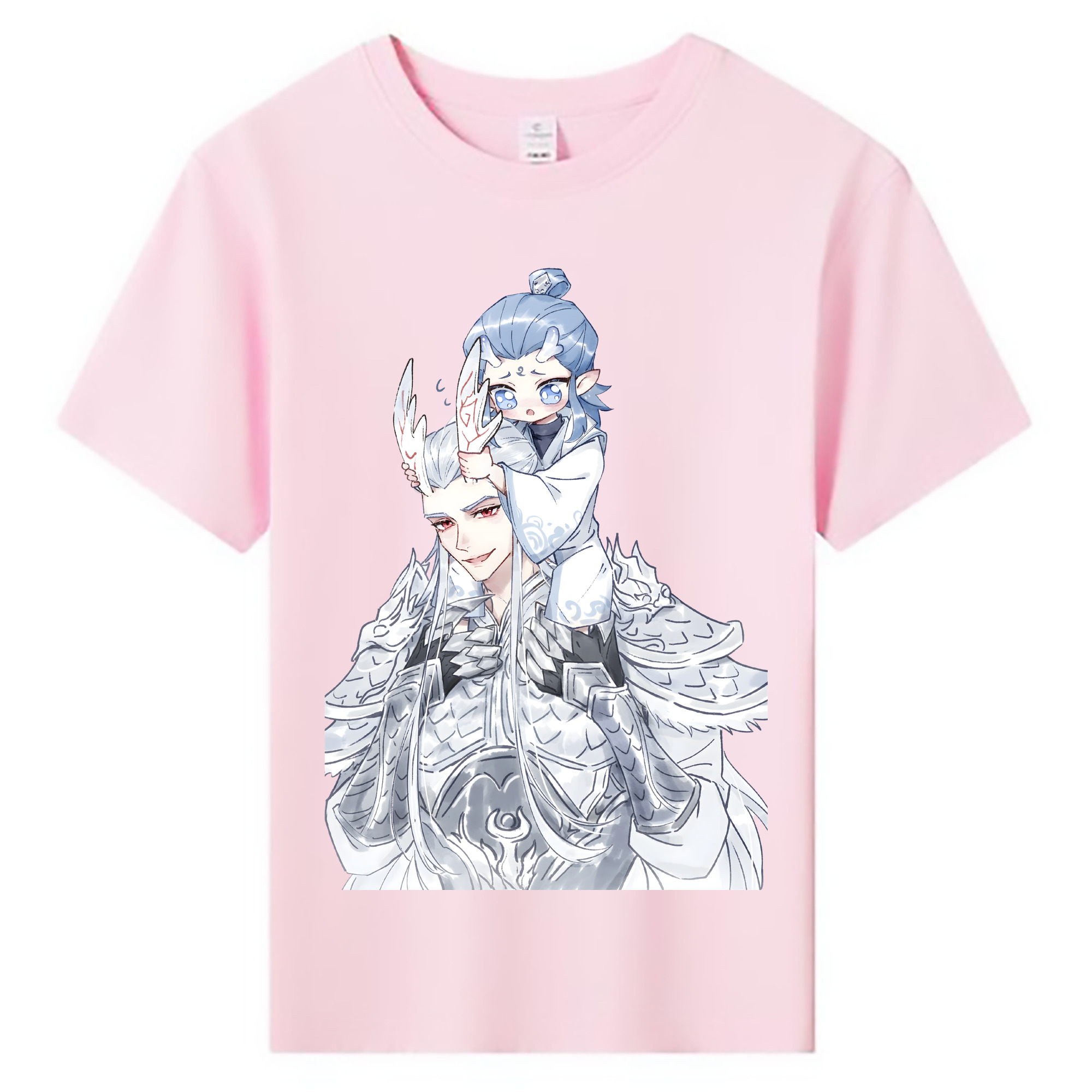 （画像用） Ne Zha 2 ナタ 魔童の大暴れ 綿100％キッズTシャツ（フロントプリント）