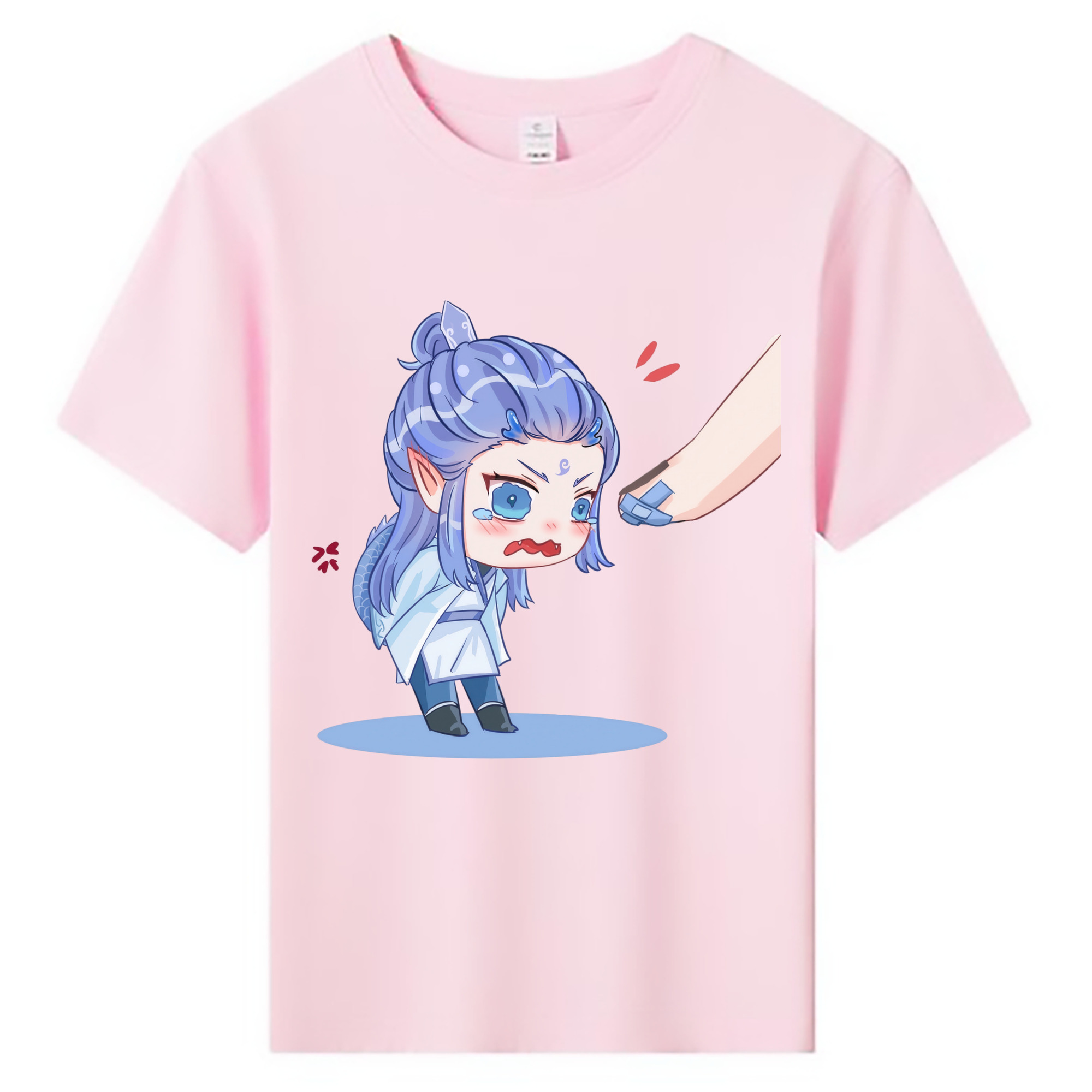 （画像用） Ne Zha 2 ナタ 魔童の大暴れ 綿100％キッズTシャツ（フロントプリント）