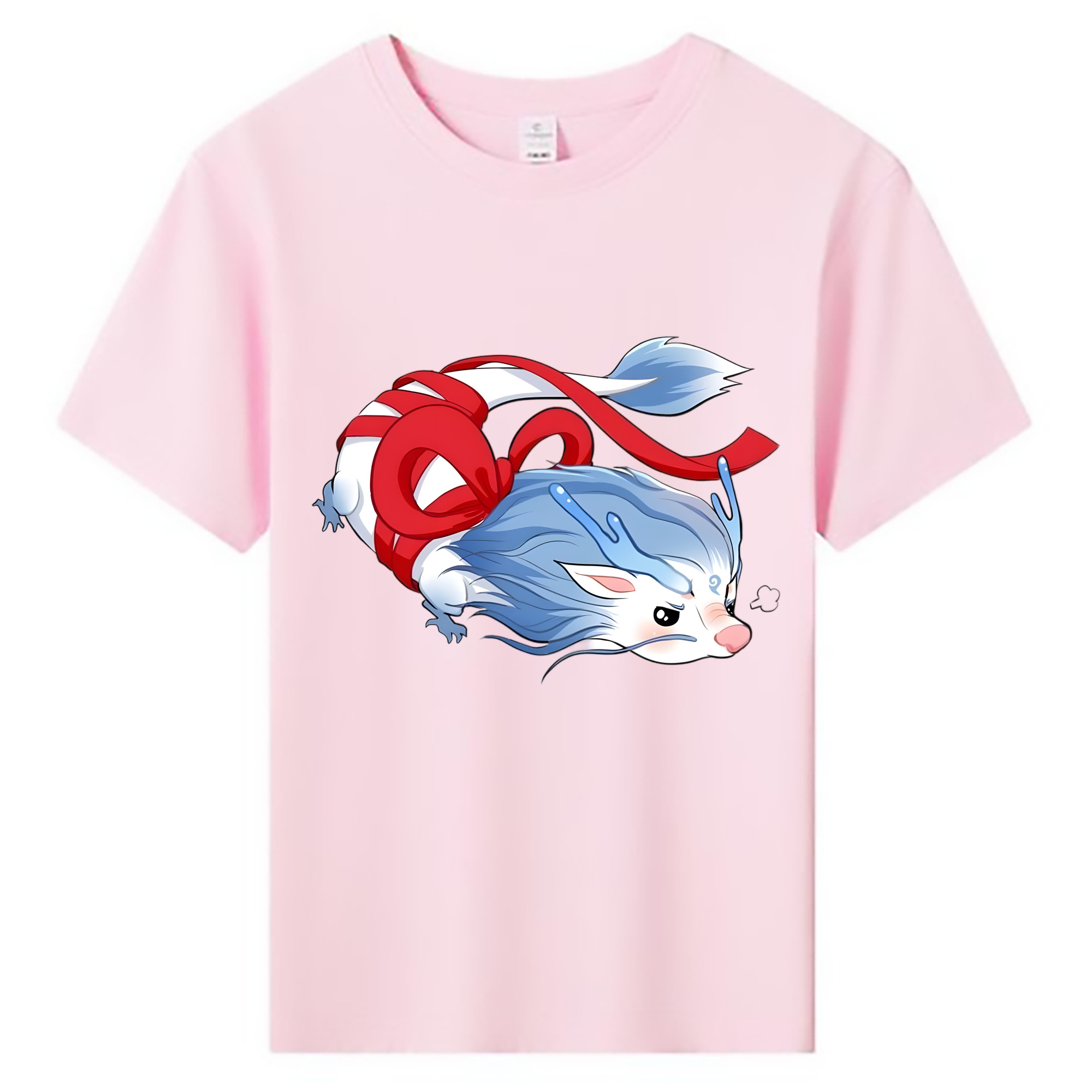 （画像用） Ne Zha 2 ナタ 魔童の大暴れ 綿100％キッズTシャツ（フロントプリント）