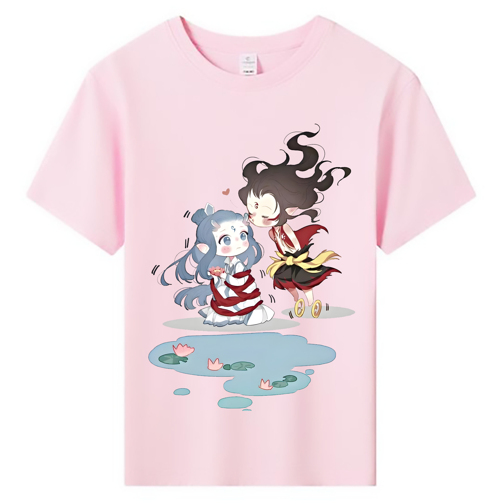 （画像用） Ne Zha 2 ナタ 魔童の大暴れ 綿100％キッズTシャツ（フロントプリント）