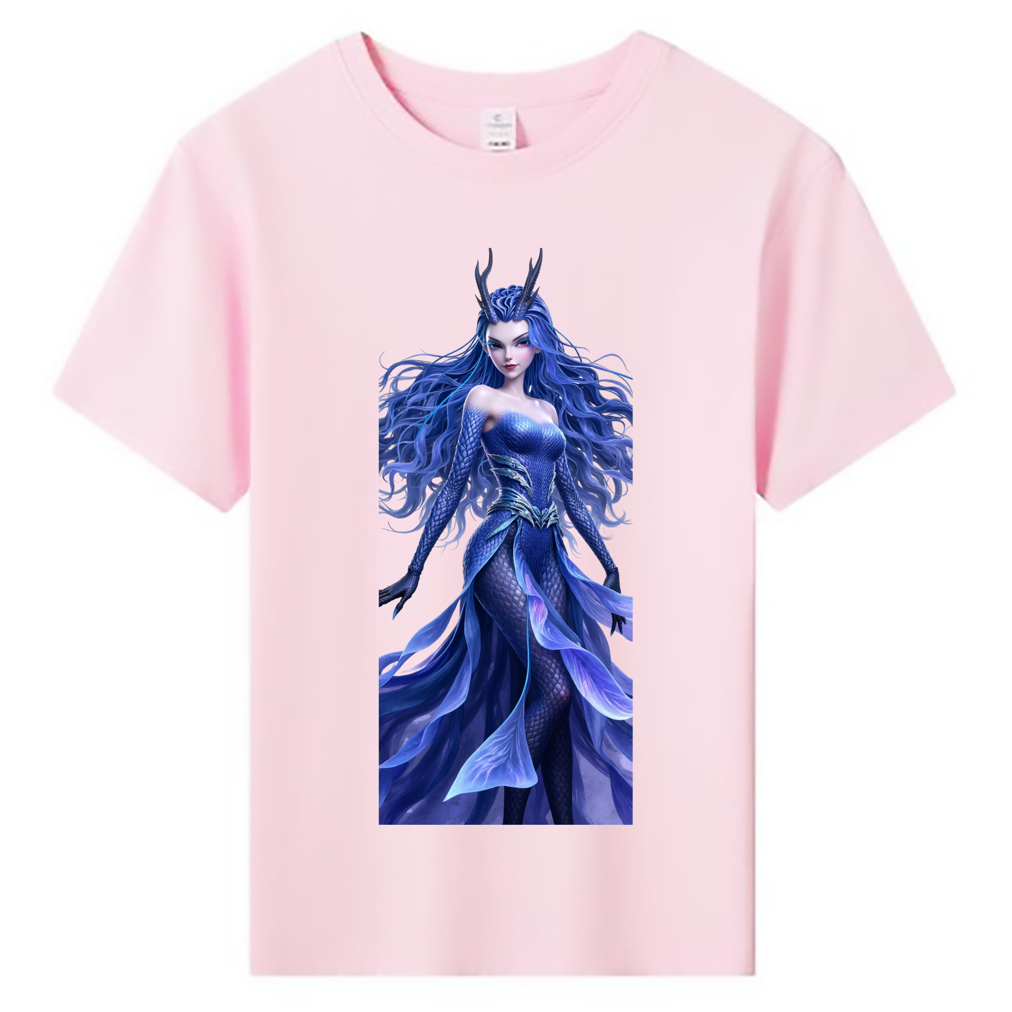 （画像用） Ne Zha 2 ナタ 魔童の大暴れ 綿100％キッズTシャツ（フロントプリント）