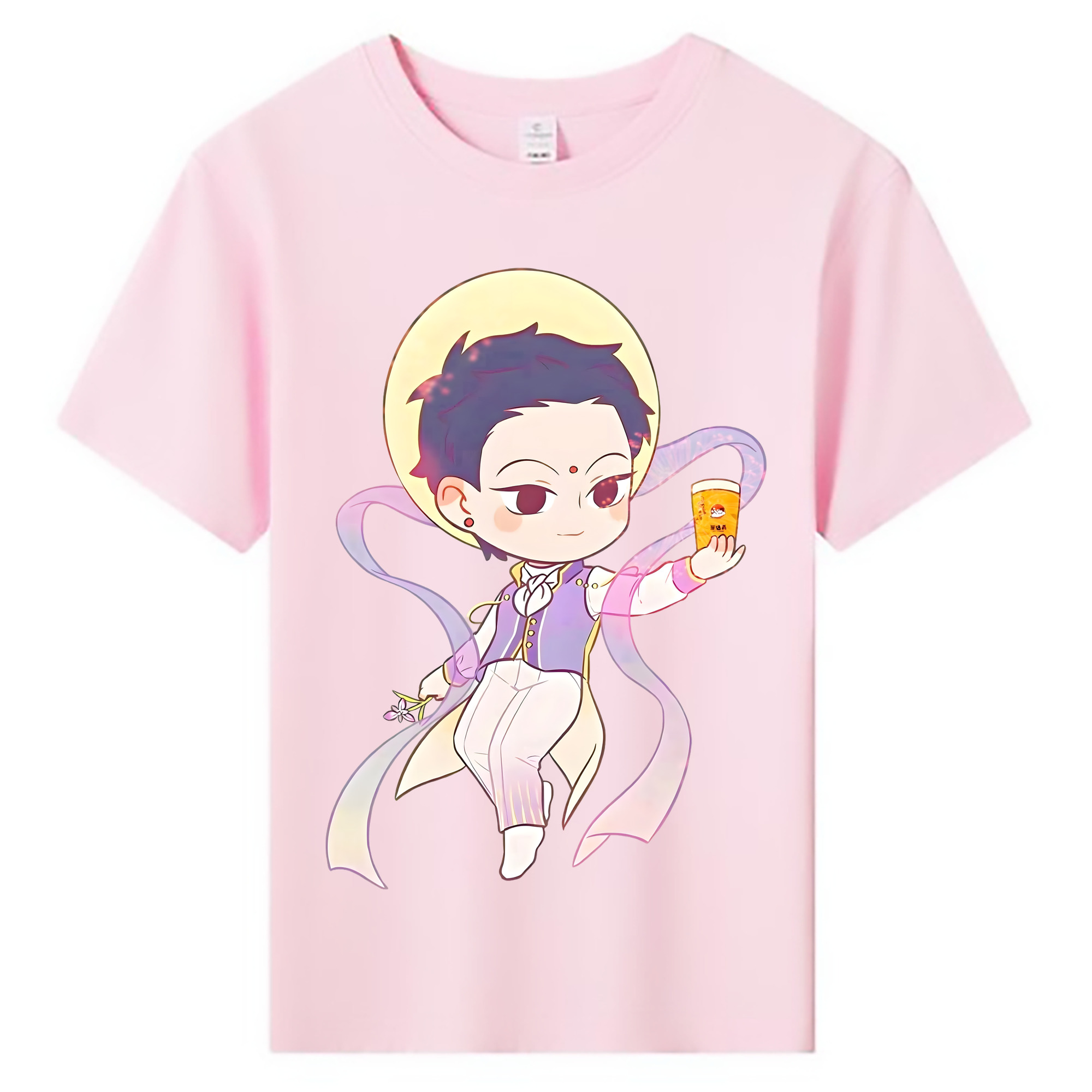 （画像用） Ne Zha 2 ナタ 魔童の大暴れ 綿100％キッズTシャツ（フロントプリント）