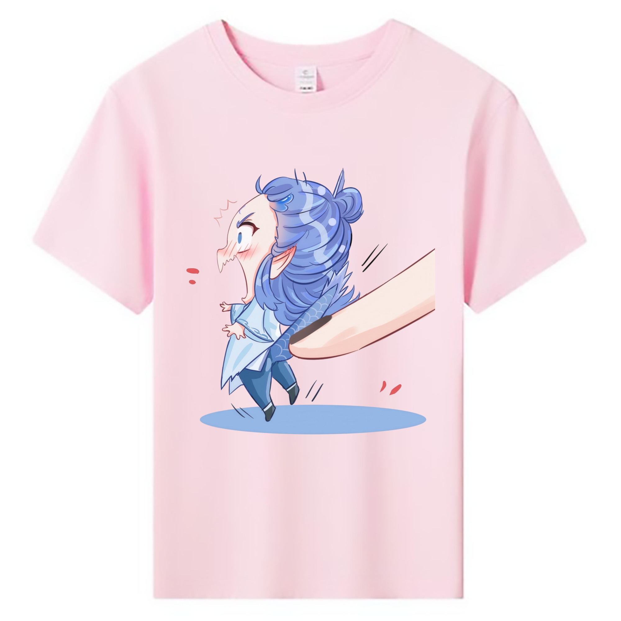 （画像用） Ne Zha 2 ナタ 魔童の大暴れ 綿100％キッズTシャツ（フロントプリント）