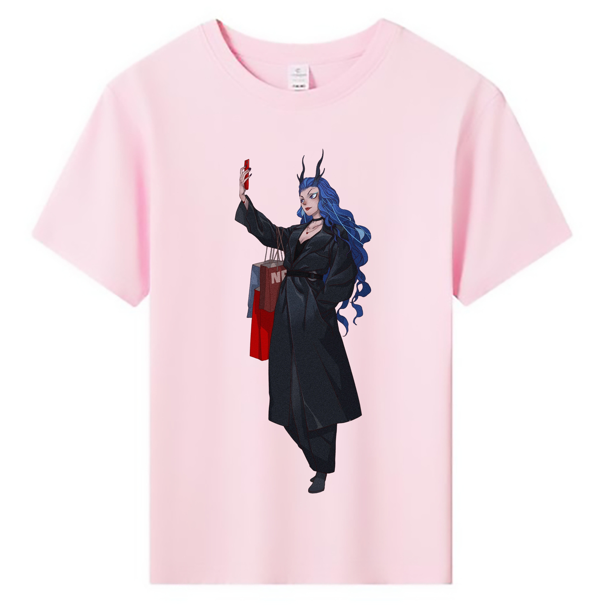 （画像用） Ne Zha 2 ナタ 魔童の大暴れ 綿100％キッズTシャツ（フロントプリント）