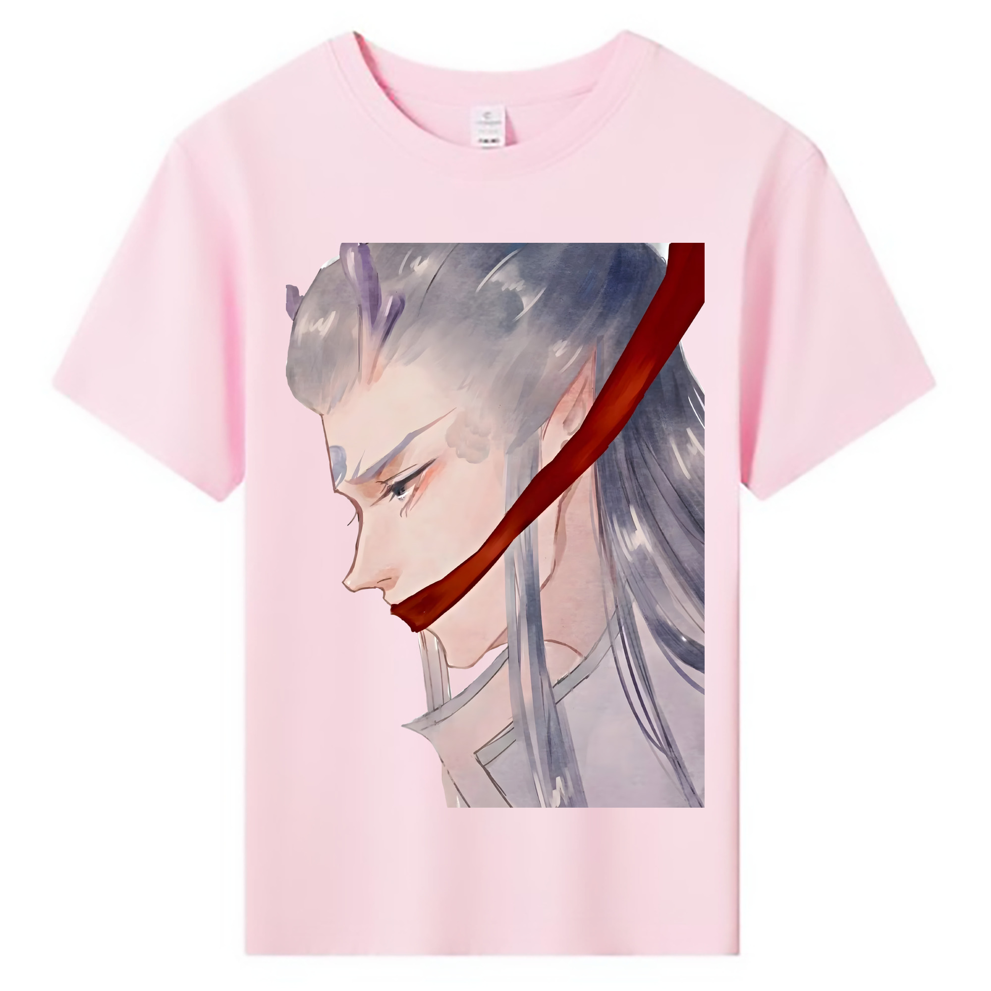 （画像用） Ne Zha 2 ナタ 魔童の大暴れ 綿100％キッズTシャツ（フロントプリント）