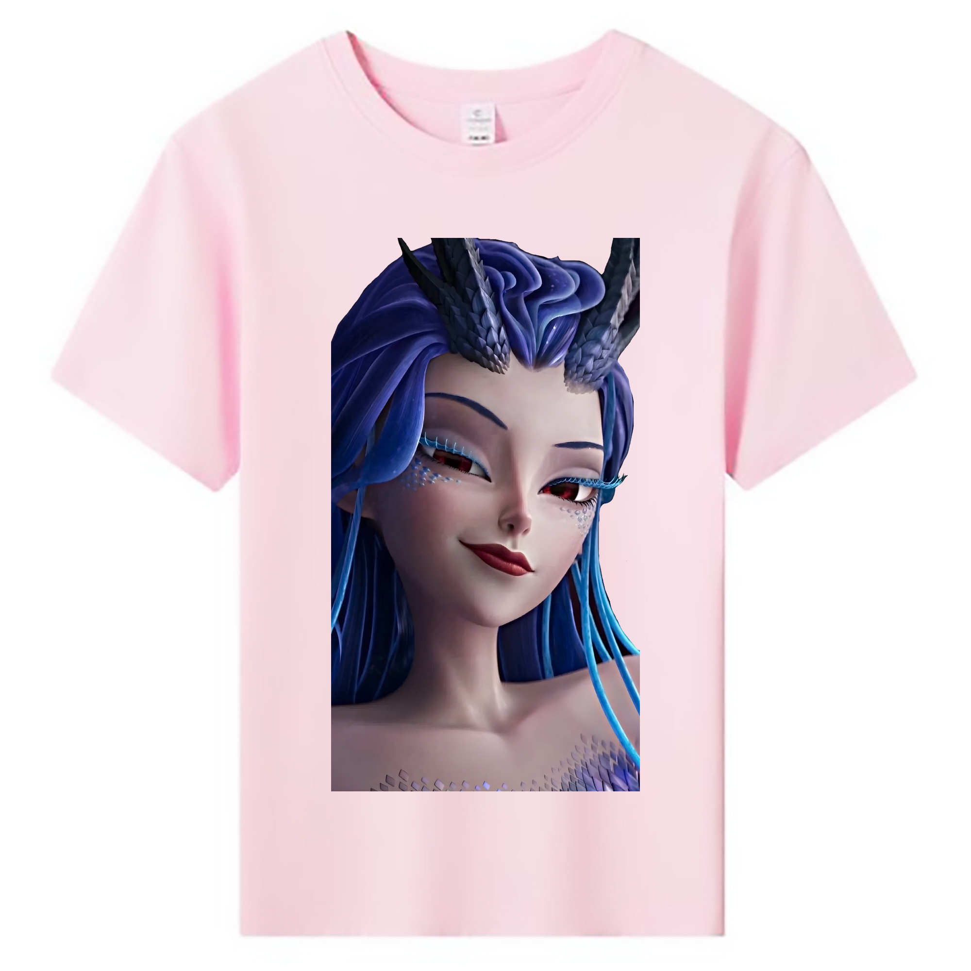 （画像用） Ne Zha 2 ナタ 魔童の大暴れ 綿100％キッズTシャツ（フロントプリント）