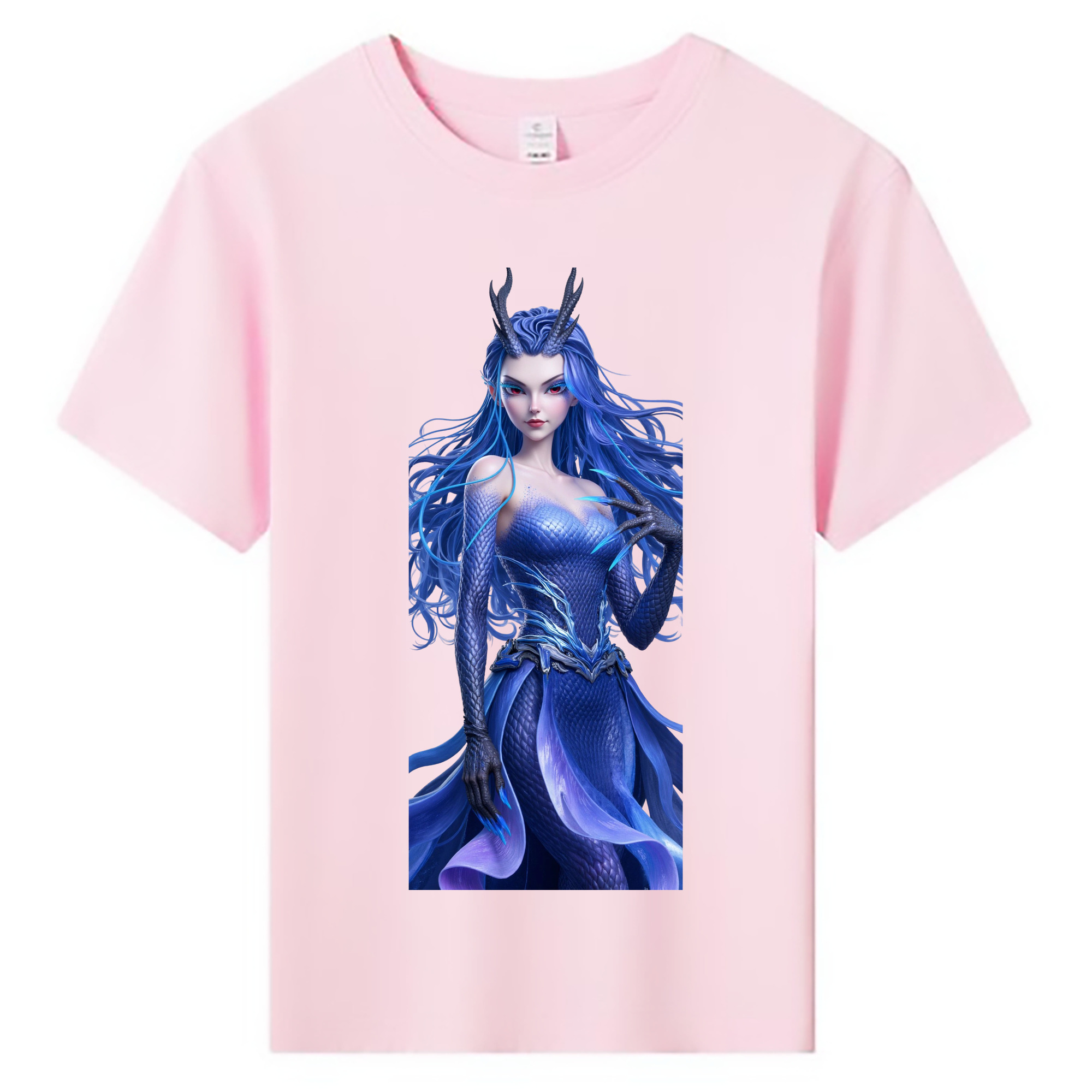 （画像用） Ne Zha 2 ナタ 魔童の大暴れ 綿100％キッズTシャツ（フロントプリント）