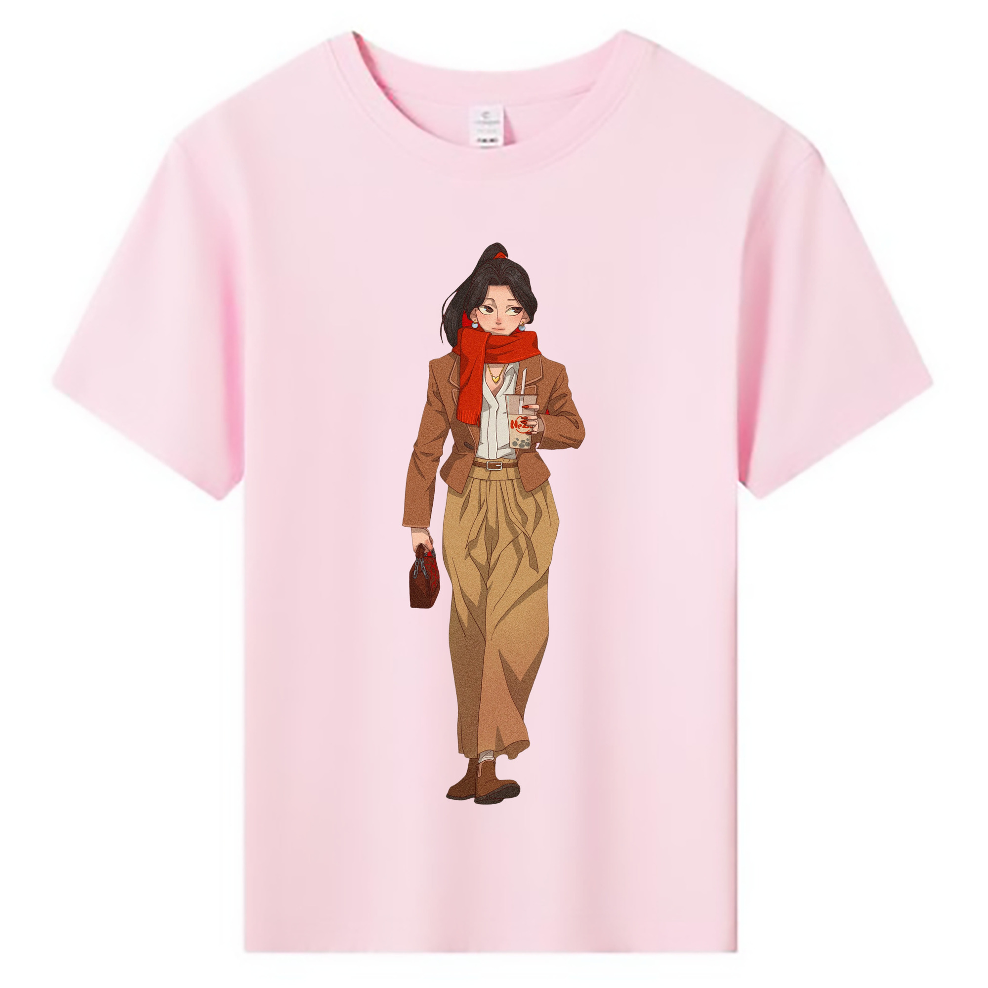 （画像用） Ne Zha 2 ナタ 魔童の大暴れ 綿100％キッズTシャツ（フロントプリント）