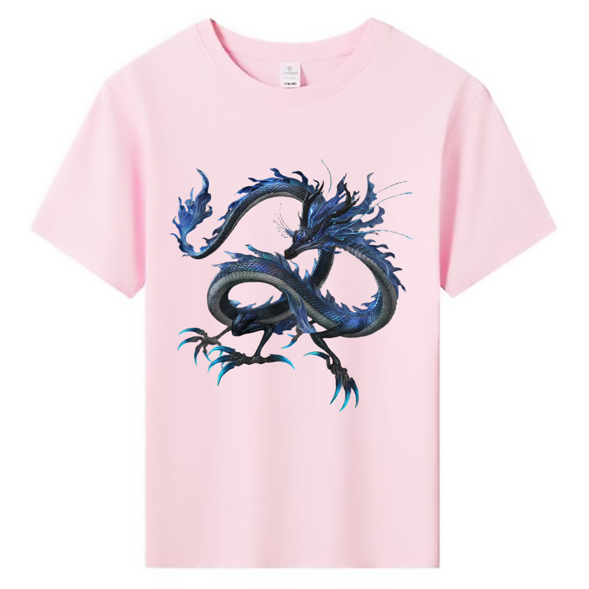 （画像用） Ne Zha 2 ナタ 魔童の大暴れ 綿100％キッズTシャツ（フロントプリント）