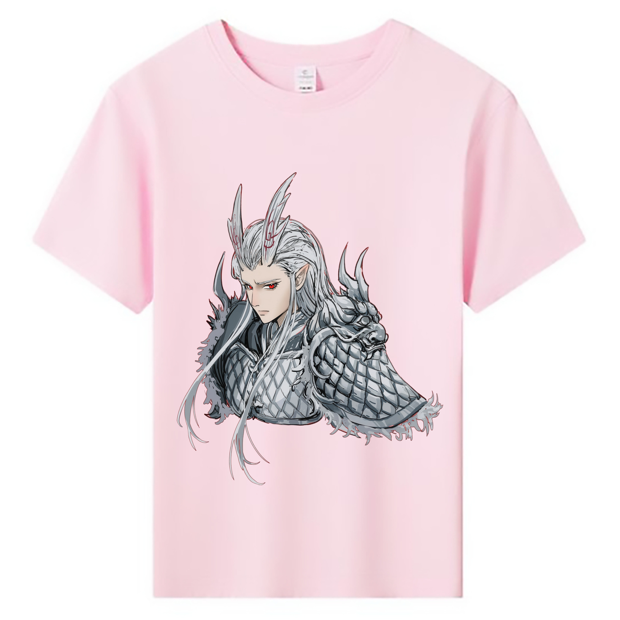 （画像用） Ne Zha 2 ナタ 魔童の大暴れ 綿100％キッズTシャツ（フロントプリント）