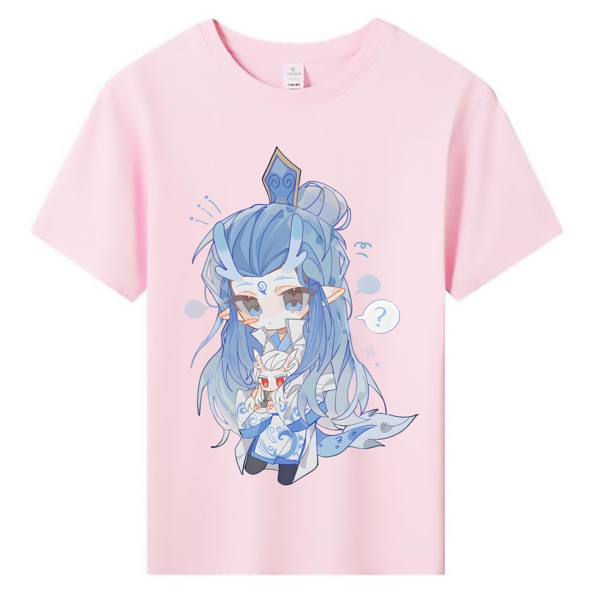 （画像用） Ne Zha 2 ナタ 魔童の大暴れ 綿100％キッズTシャツ（フロントプリント）
