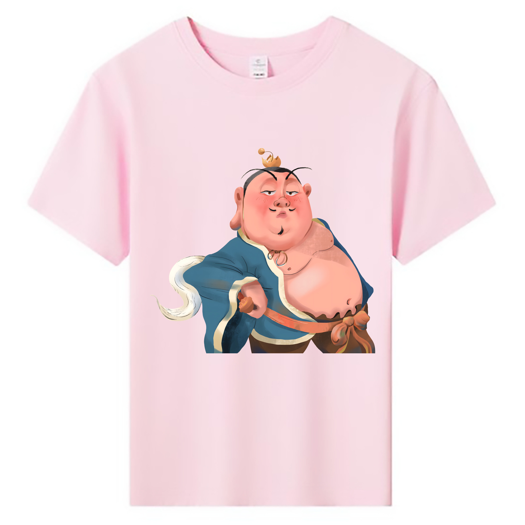 （画像用） Ne Zha 2 ナタ 魔童の大暴れ 綿100％キッズTシャツ（フロントプリント）