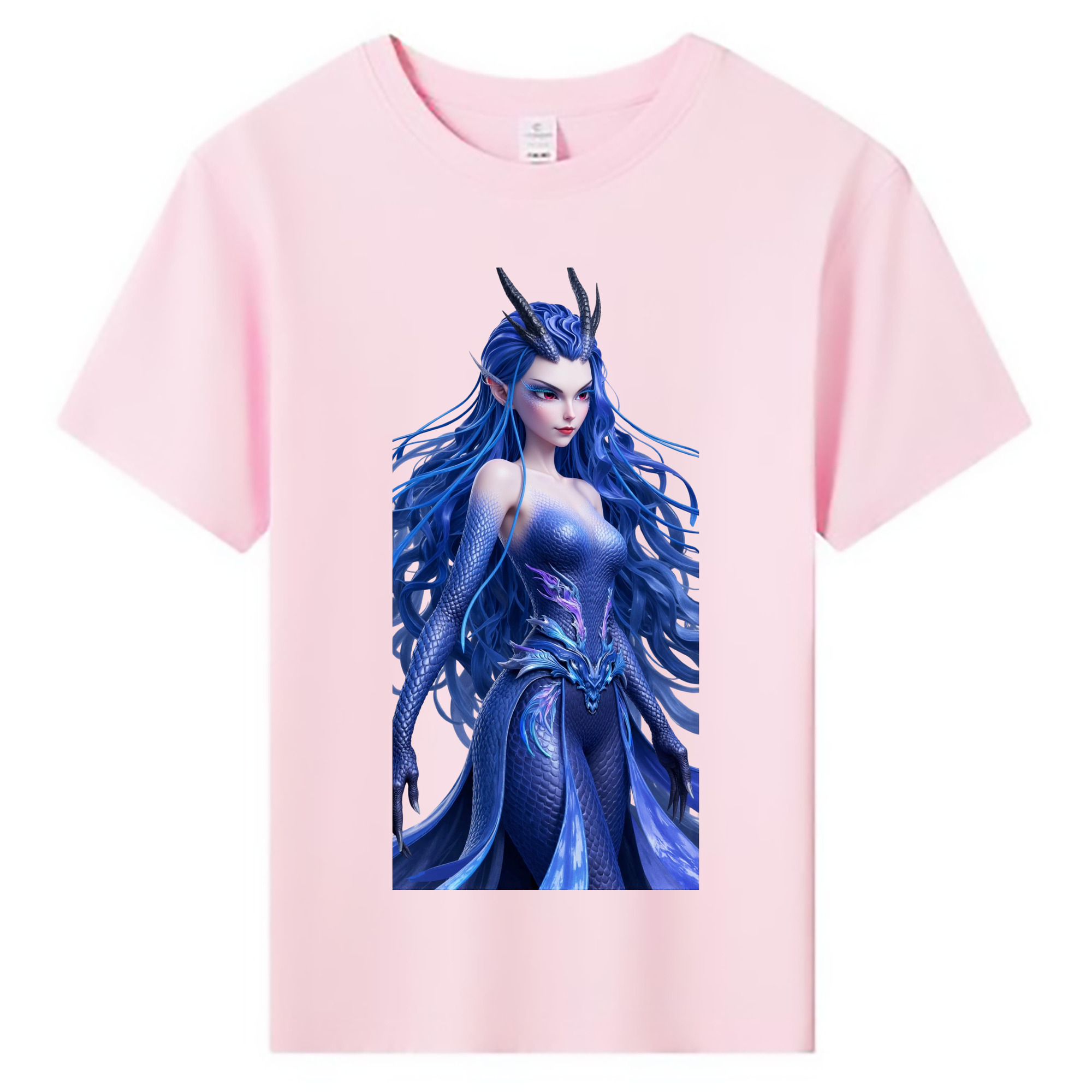 （画像用） Ne Zha 2 ナタ 魔童の大暴れ 綿100％キッズTシャツ（フロントプリント）