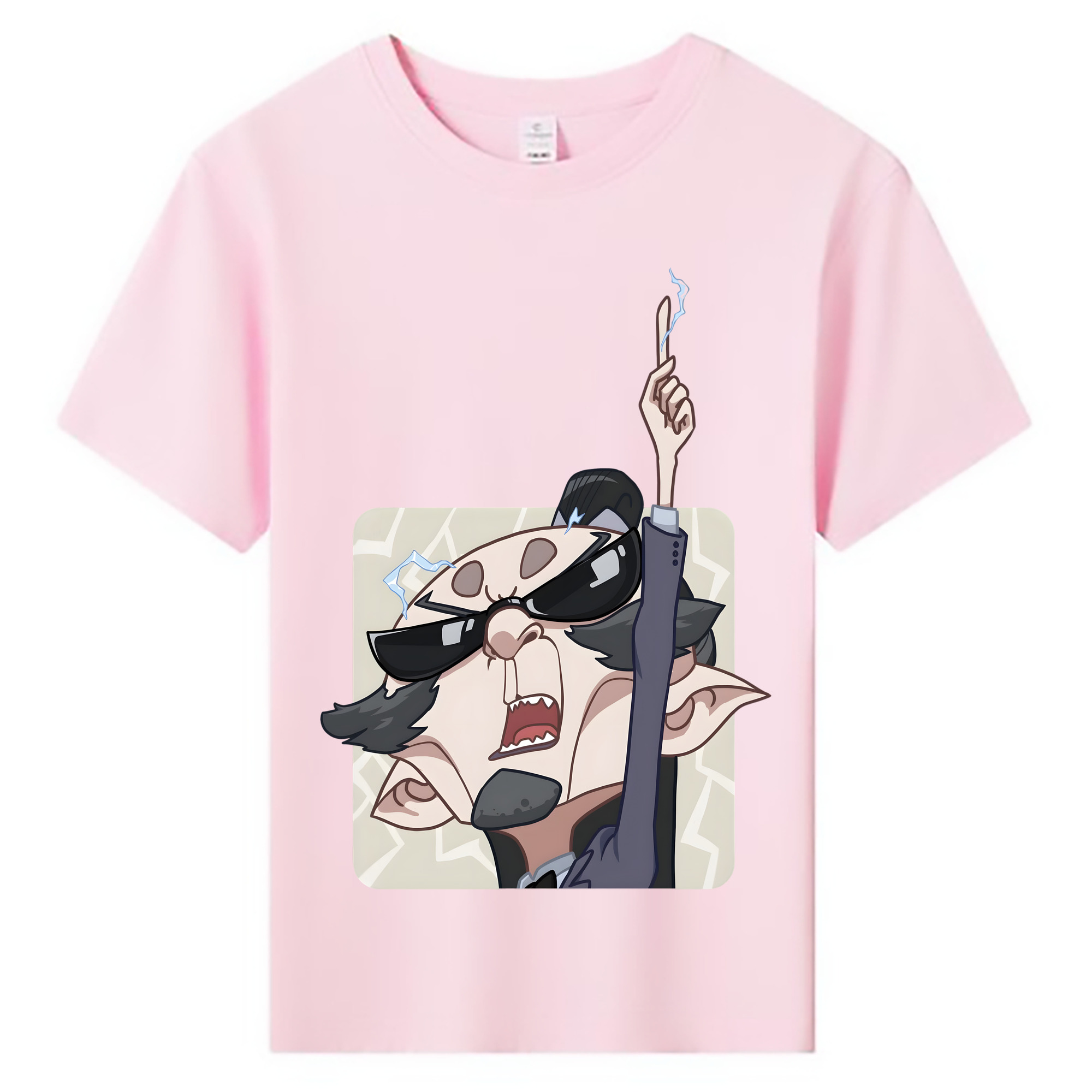 （画像用） Ne Zha 2 ナタ 魔童の大暴れ 綿100％キッズTシャツ（フロントプリント）