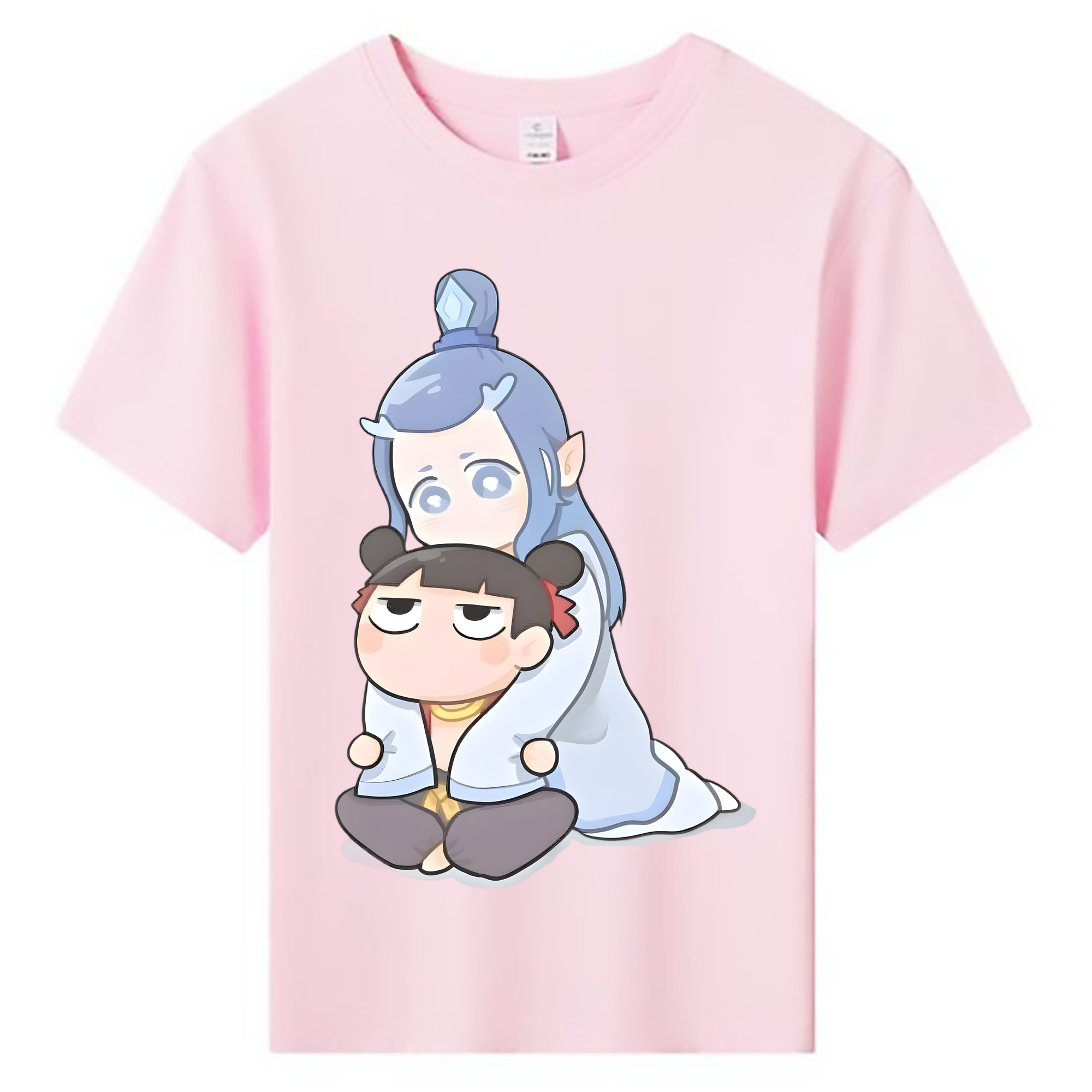 （画像用） Ne Zha 2 ナタ 魔童の大暴れ 綿100％キッズTシャツ（フロントプリント）