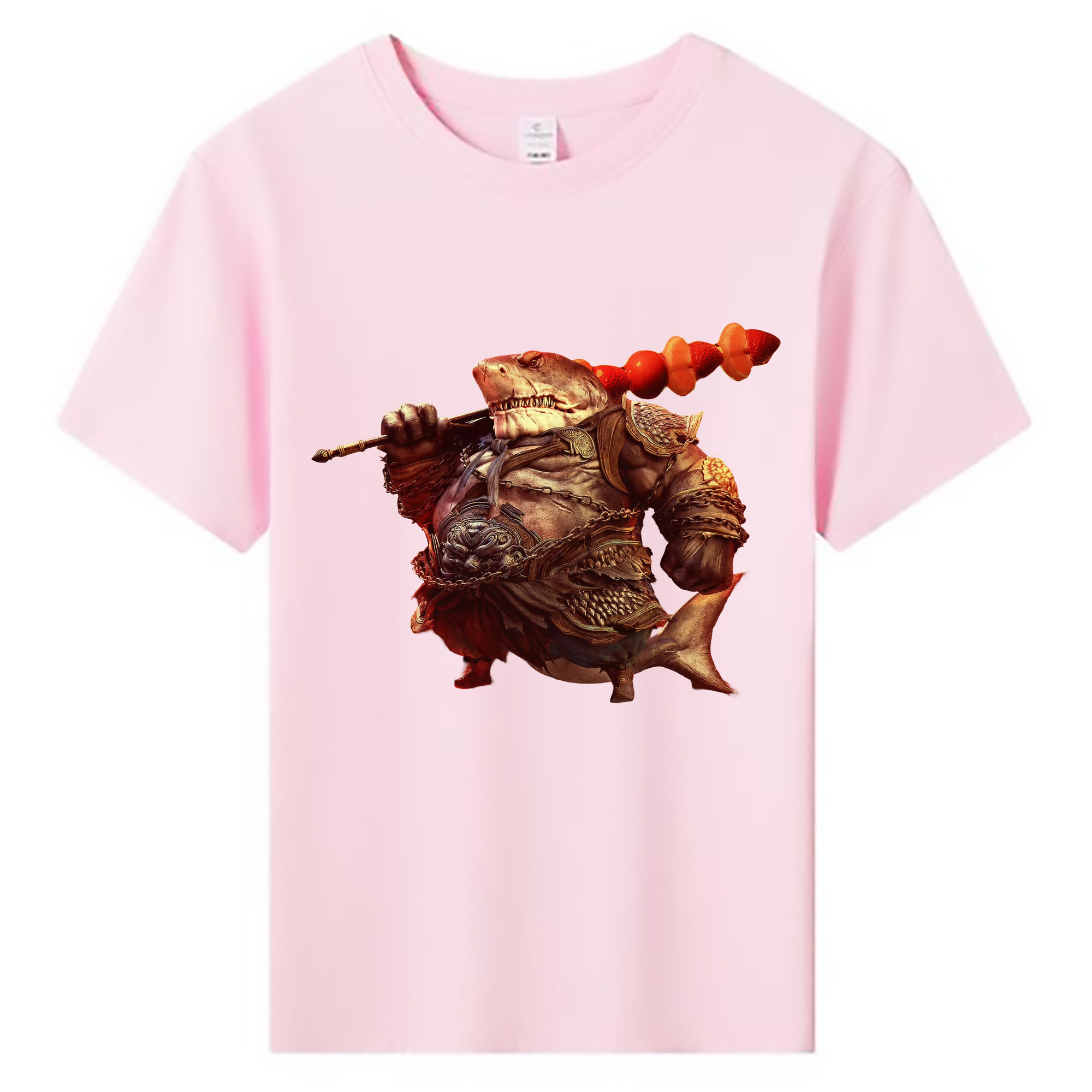 （画像用） Ne Zha 2 ナタ 魔童の大暴れ 綿100％キッズTシャツ（フロントプリント）