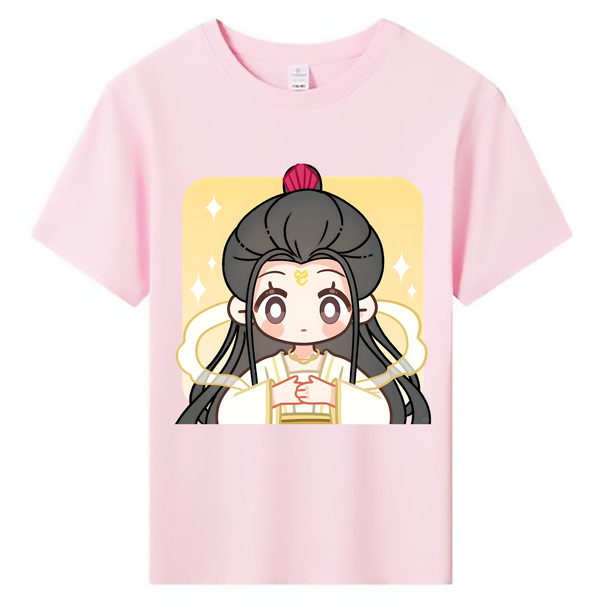 （画像用） Ne Zha 2 ナタ 魔童の大暴れ 綿100％キッズTシャツ（フロントプリント）