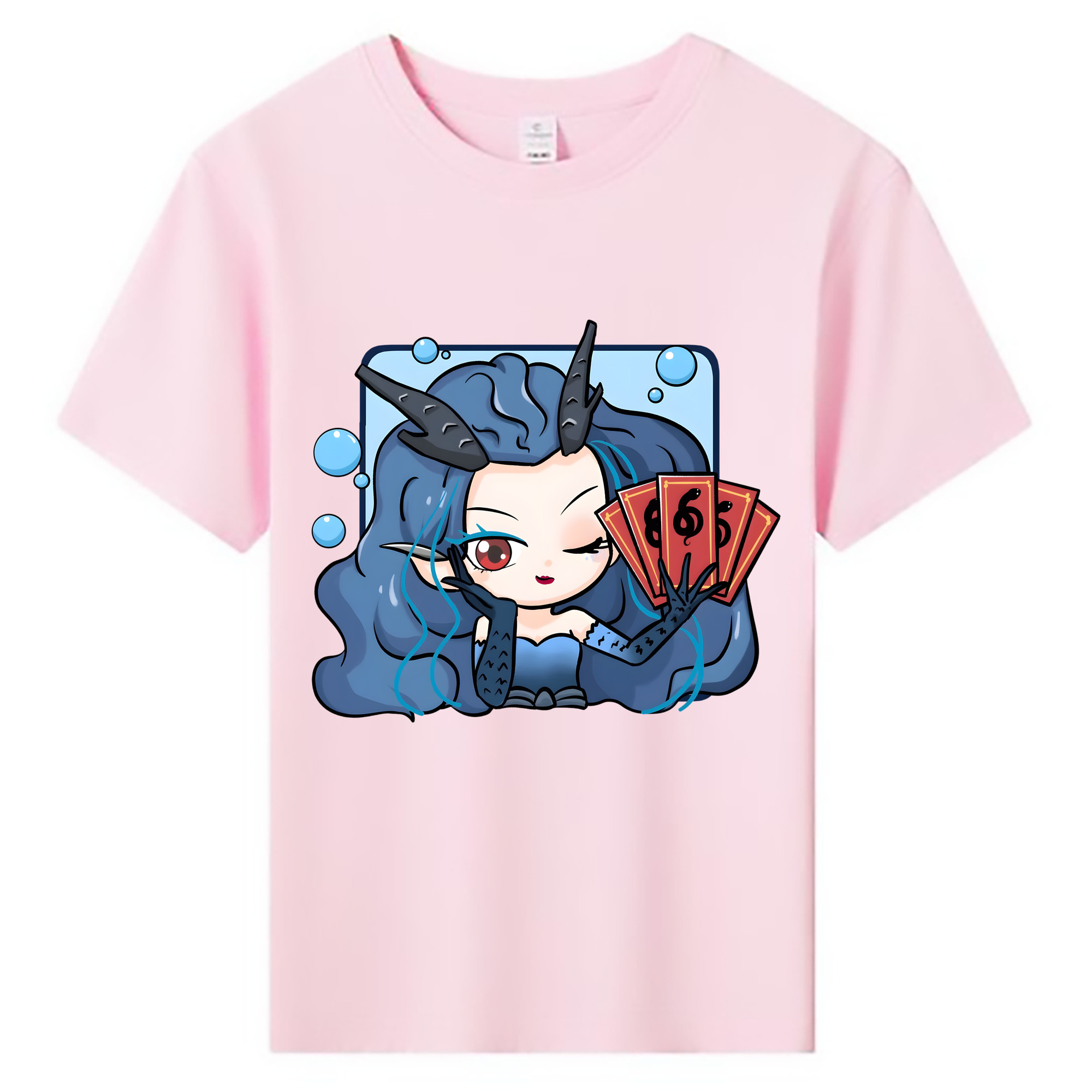 （画像用） Ne Zha 2 ナタ 魔童の大暴れ 綿100％キッズTシャツ（フロントプリント）