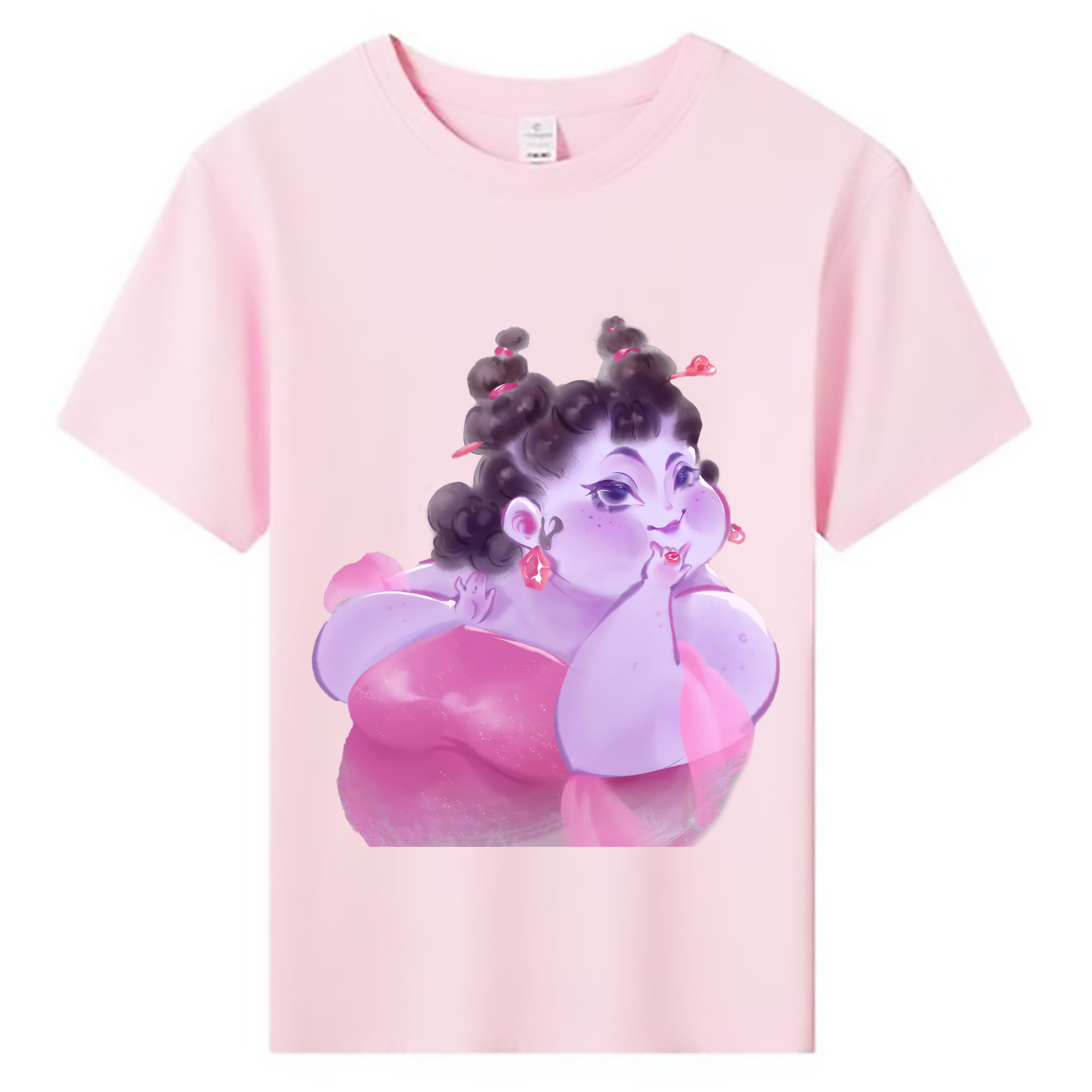 （画像用） Ne Zha 2 ナタ 魔童の大暴れ 綿100％キッズTシャツ（フロントプリント）