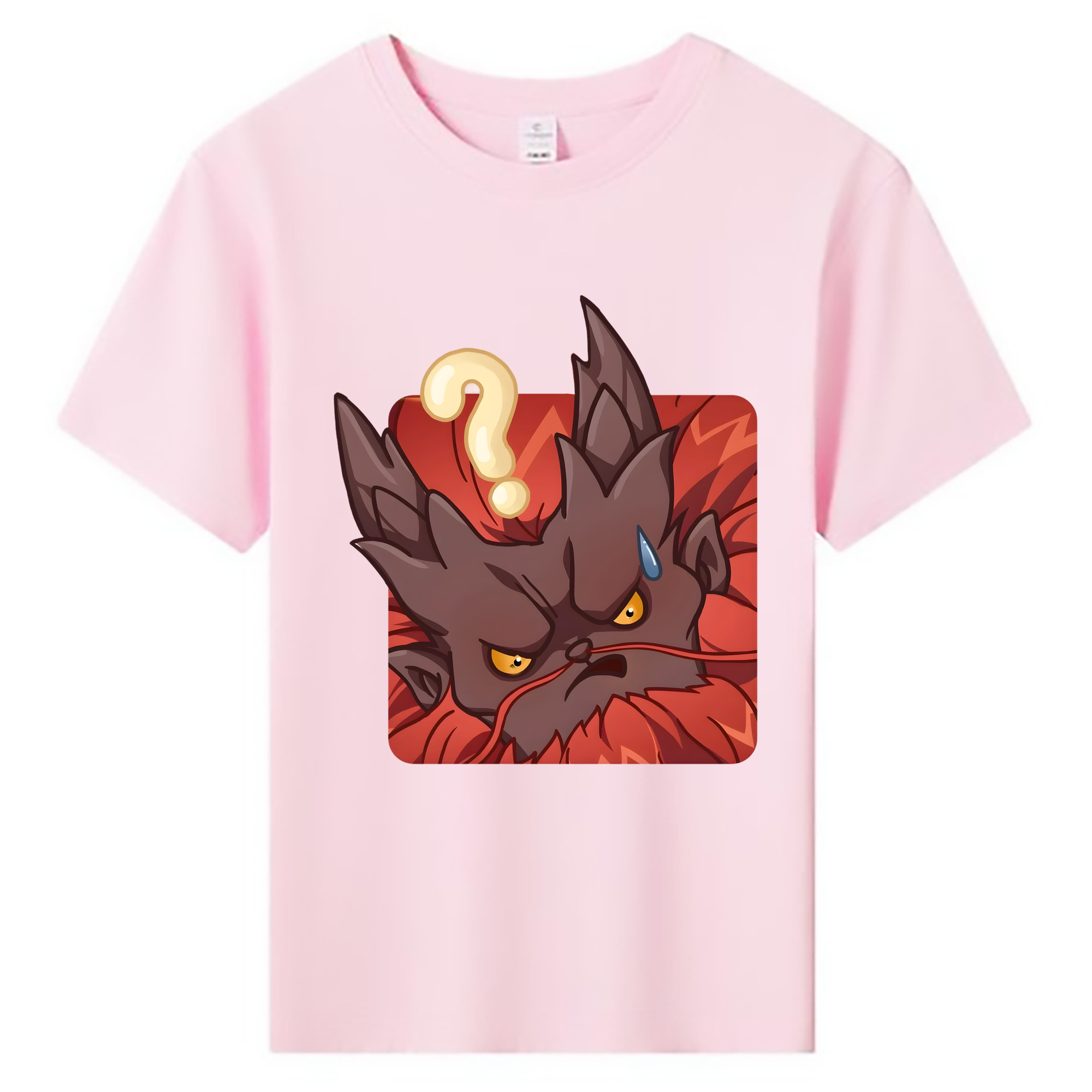 （画像用） Ne Zha 2 ナタ 魔童の大暴れ 綿100％キッズTシャツ（フロントプリント）