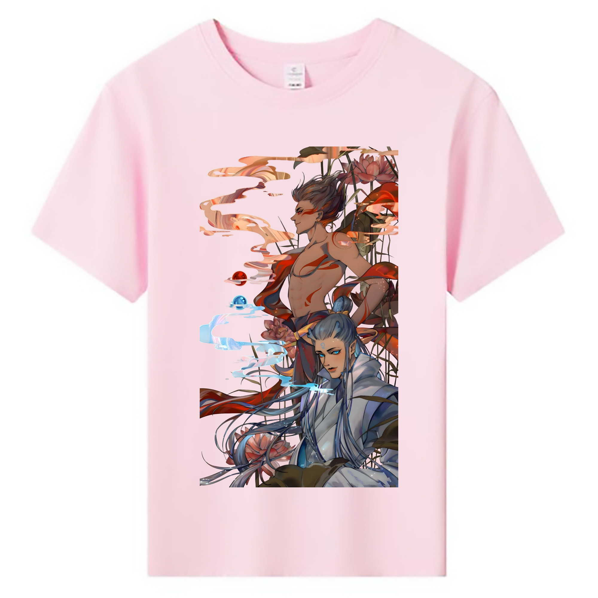 （画像用） Ne Zha 2 ナタ 魔童の大暴れ 綿100％キッズTシャツ（フロントプリント）