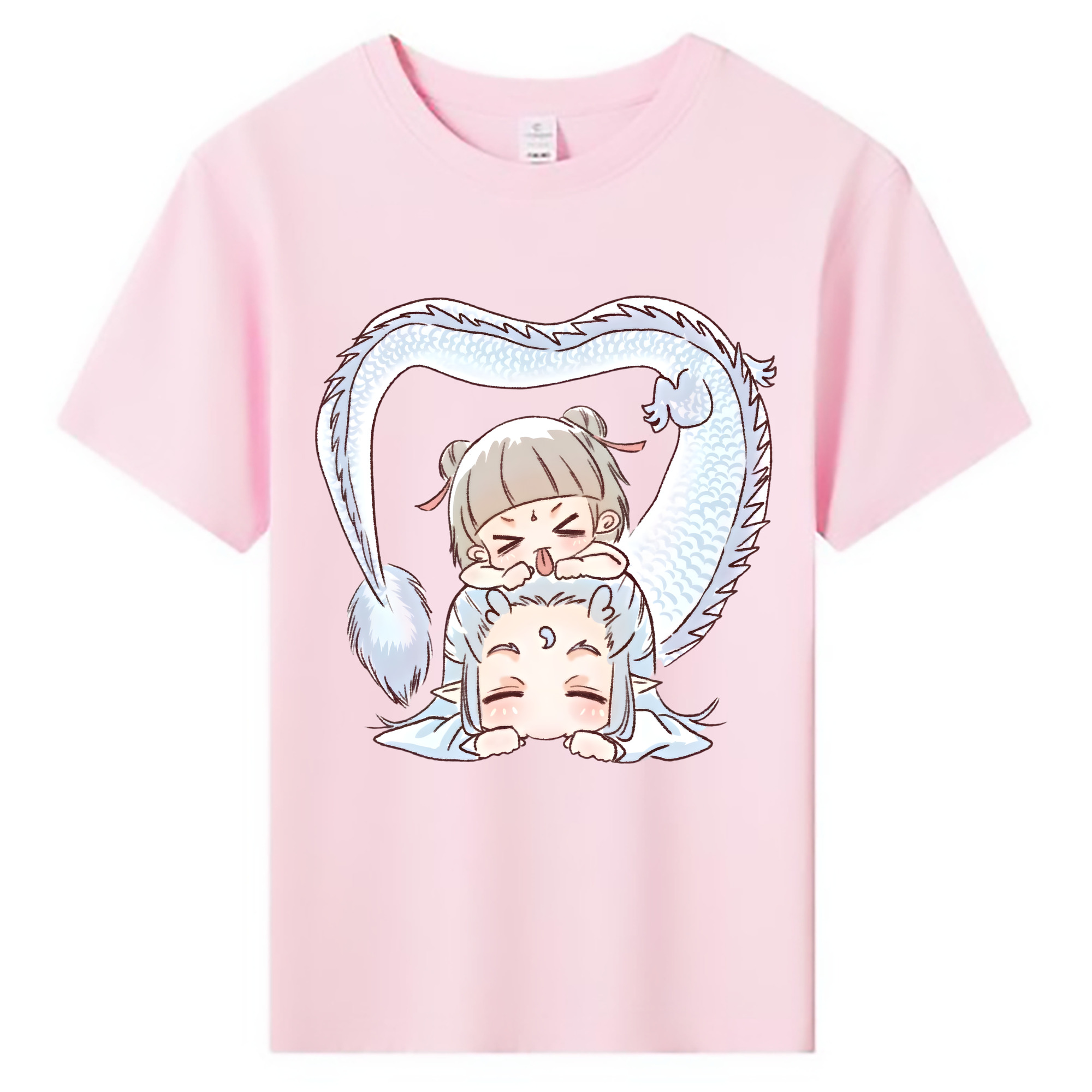 （画像用） Ne Zha 2 ナタ 魔童の大暴れ 綿100％キッズTシャツ（フロントプリント）