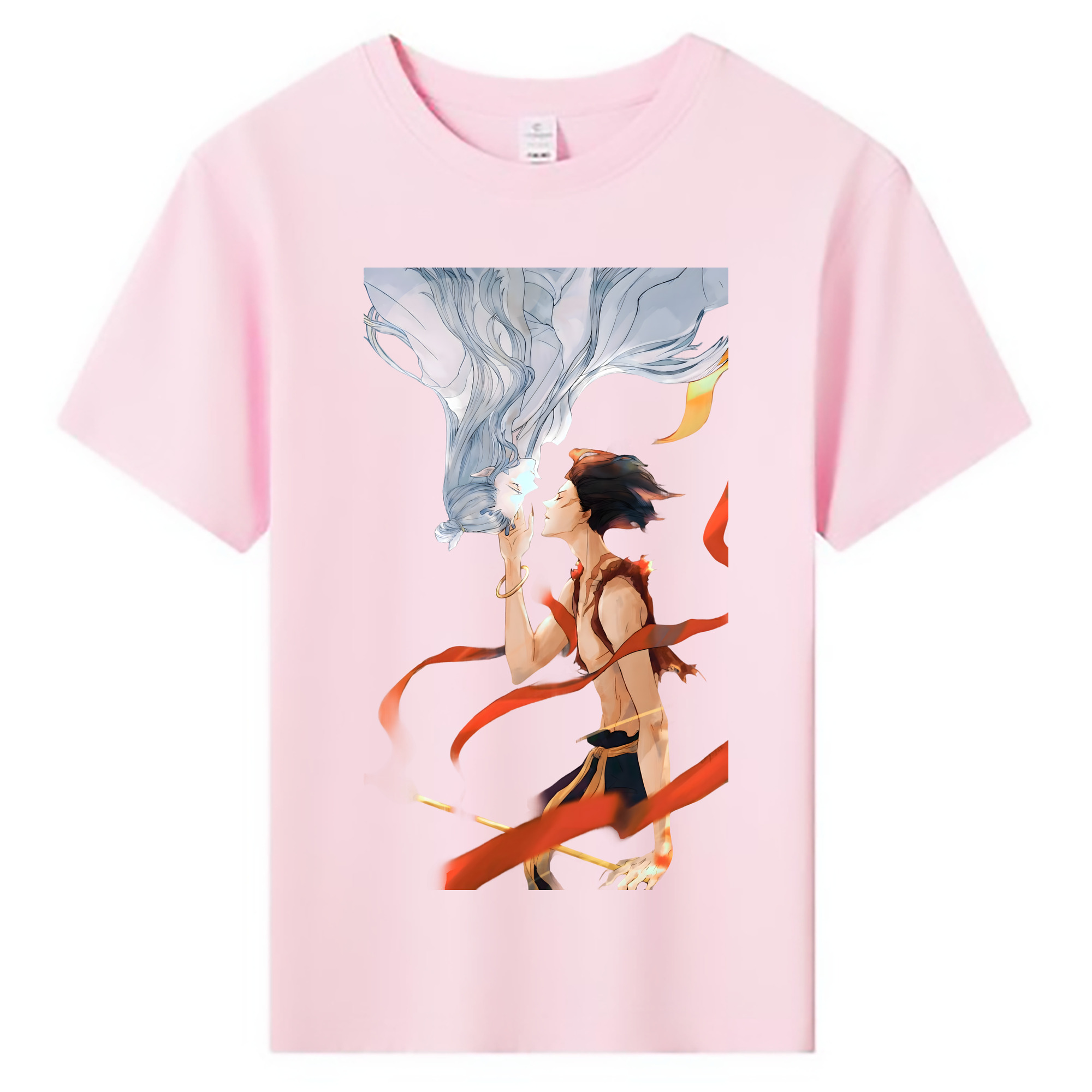（画像用） Ne Zha 2 ナタ 魔童の大暴れ 綿100％キッズTシャツ（フロントプリント）