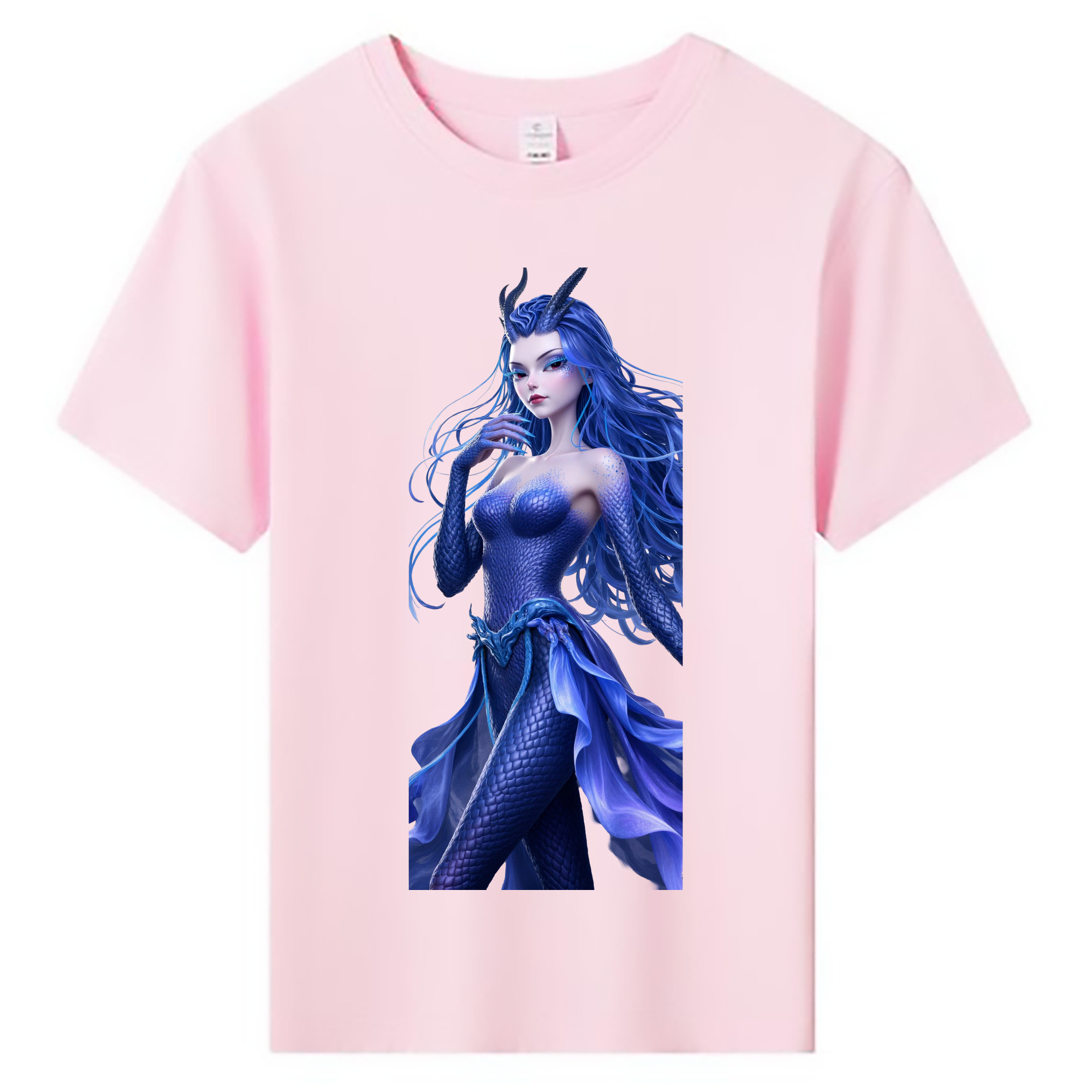 （画像用） Ne Zha 2 ナタ 魔童の大暴れ 綿100％キッズTシャツ（フロントプリント）