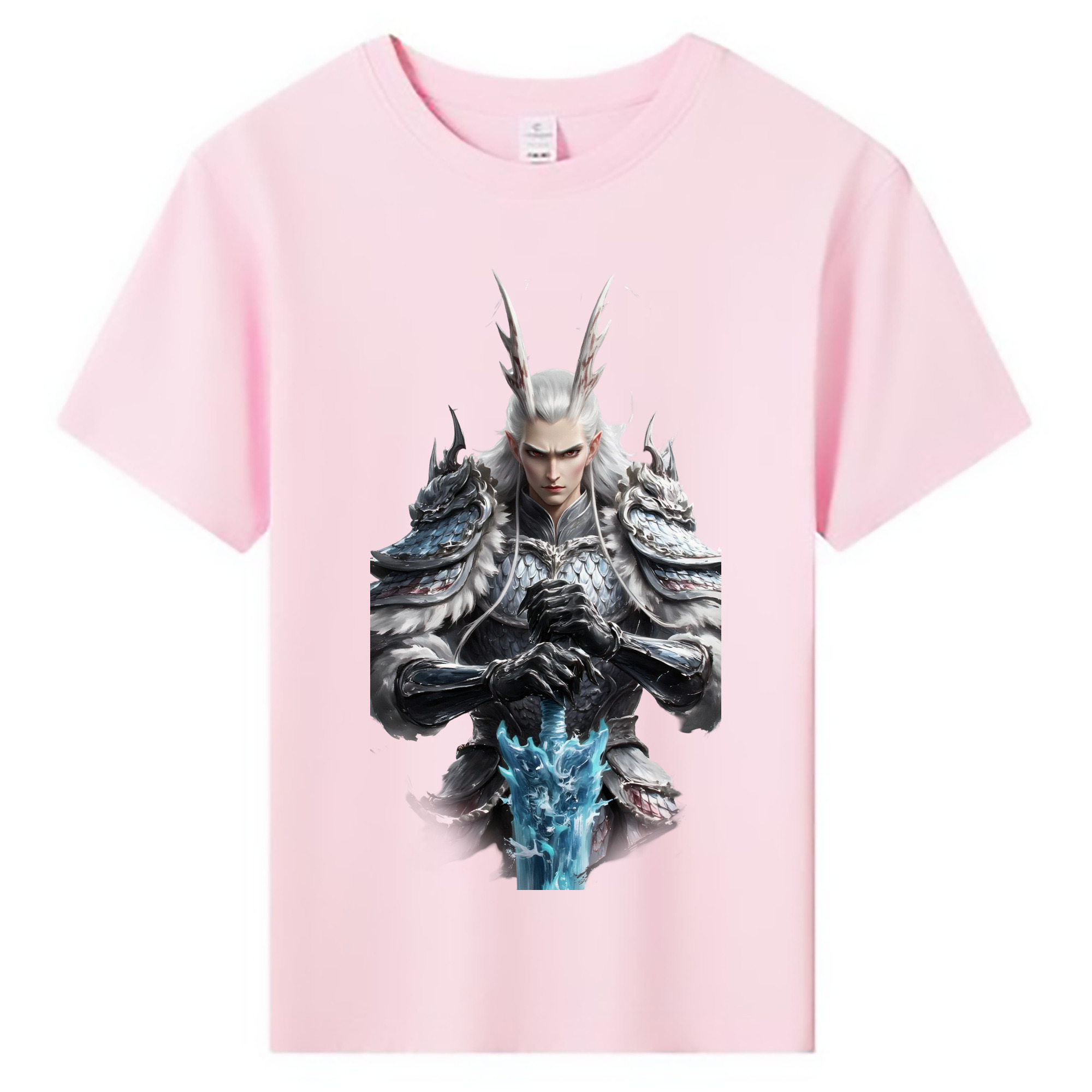 （画像用） Ne Zha 2 ナタ 魔童の大暴れ 綿100％キッズTシャツ（フロントプリント）