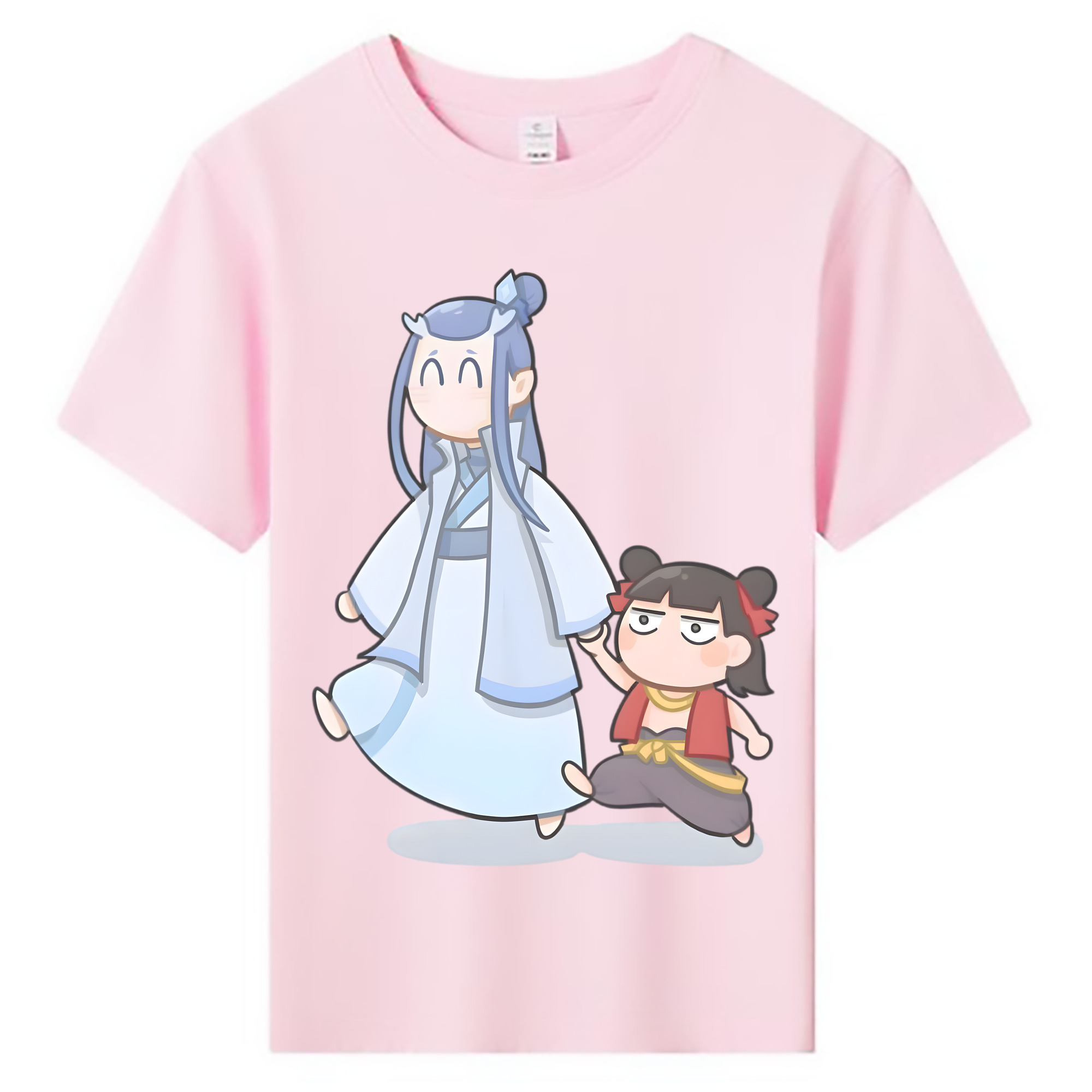 （画像用） Ne Zha 2 ナタ 魔童の大暴れ 綿100％キッズTシャツ（フロントプリント）