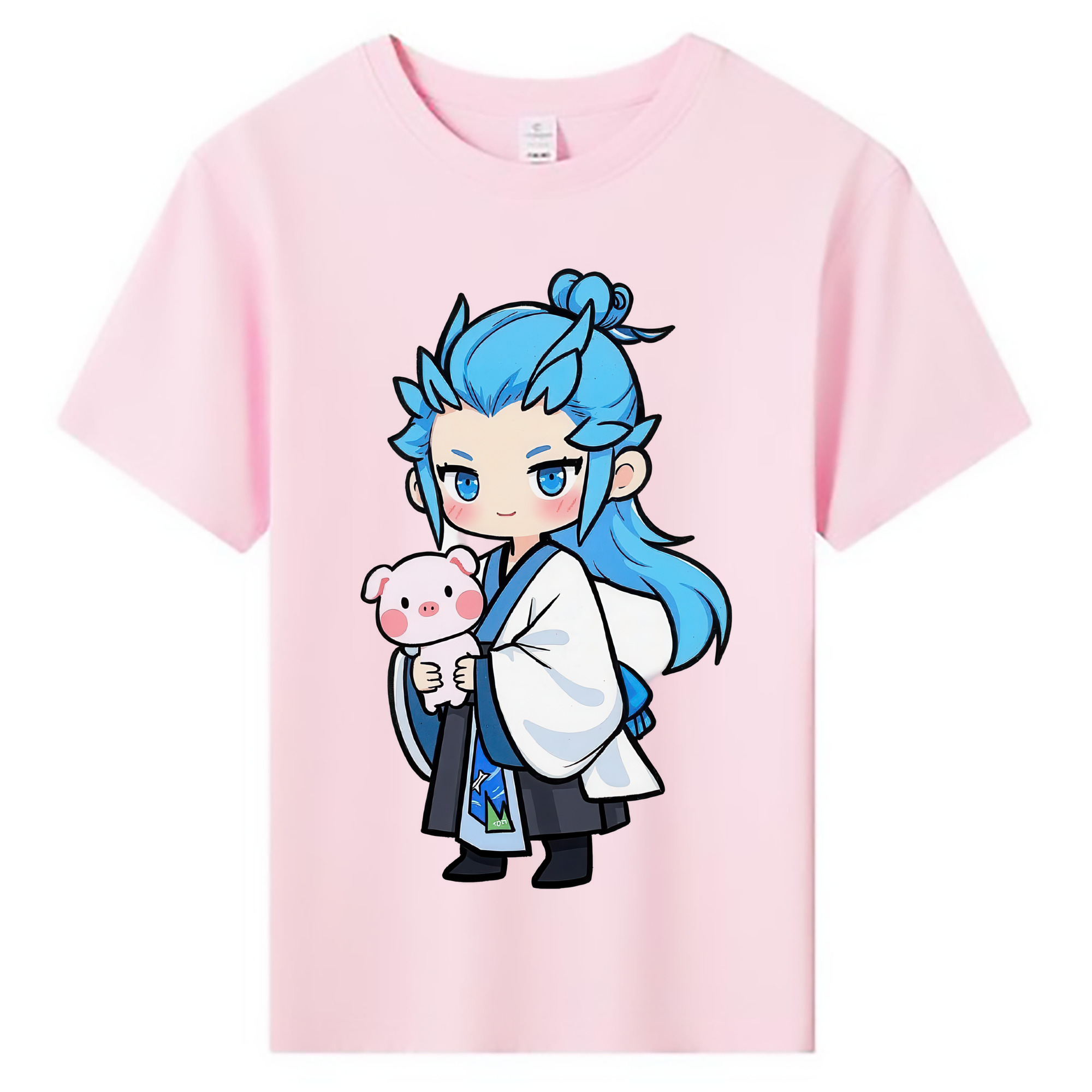 （画像用） Ne Zha 2 ナタ 魔童の大暴れ 綿100％キッズTシャツ（フロントプリント）