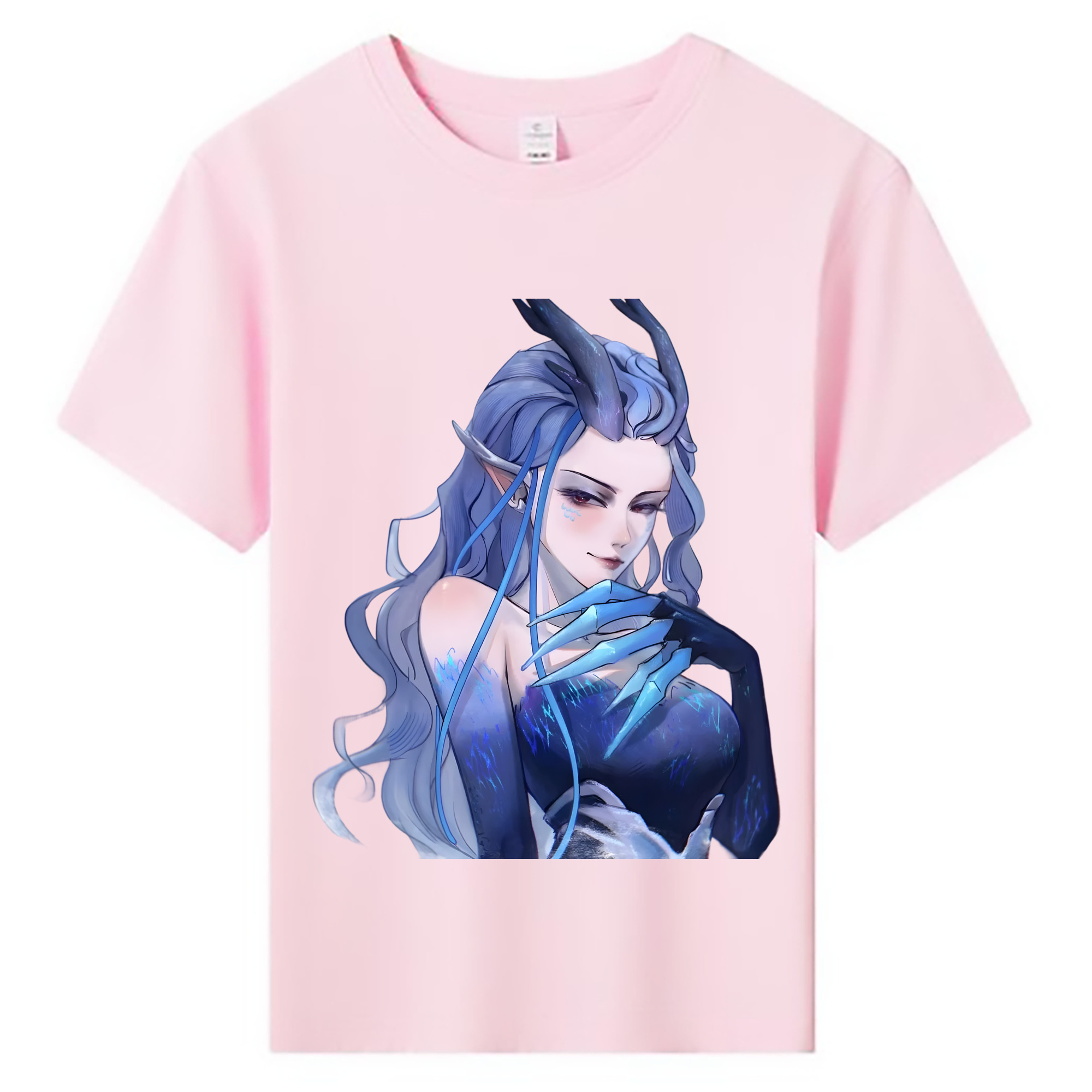 （画像用） Ne Zha 2 ナタ 魔童の大暴れ 綿100％キッズTシャツ（フロントプリント）