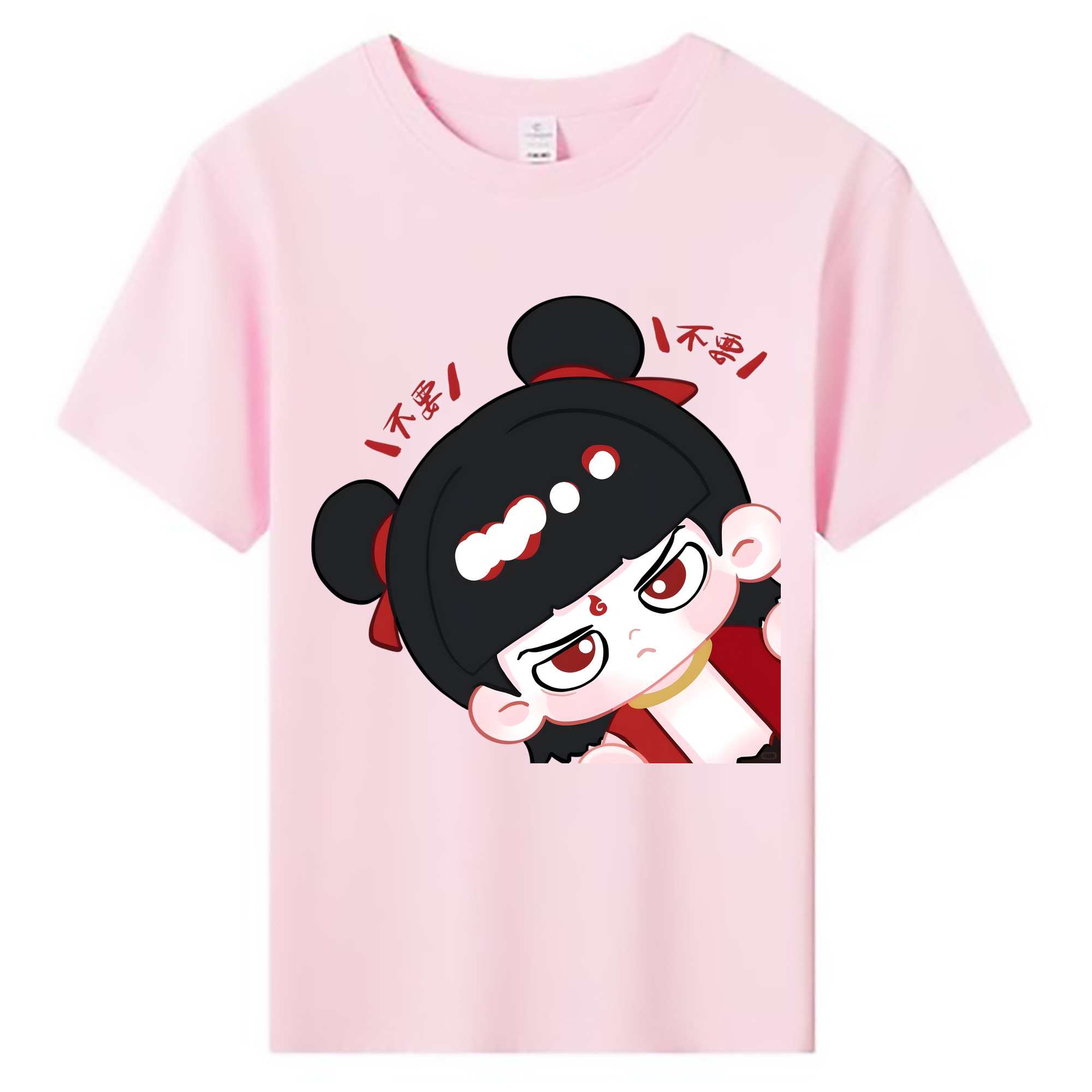 （画像用） Ne Zha 2 ナタ 魔童の大暴れ 綿100％キッズTシャツ（フロントプリント）