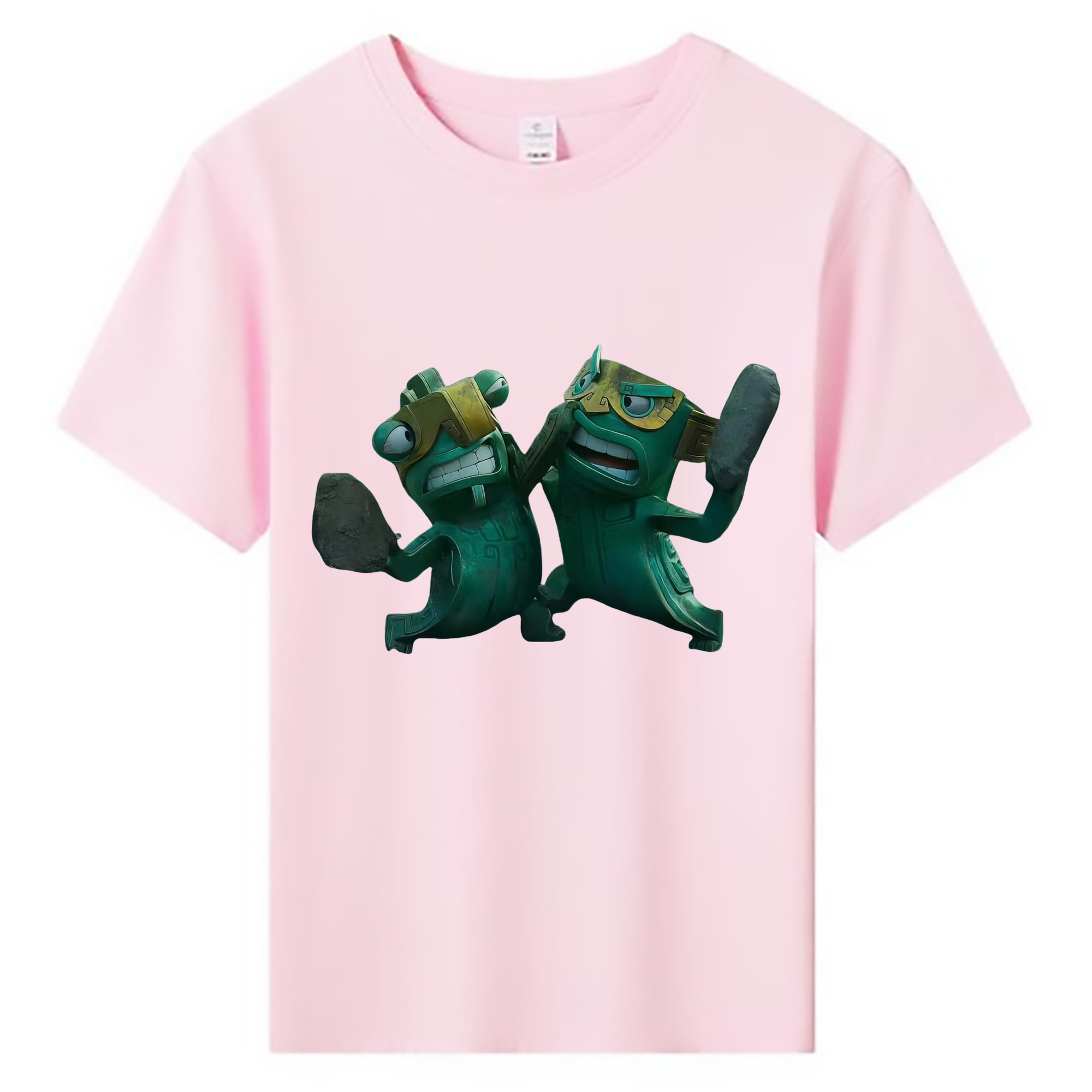 （画像用） Ne Zha 2 ナタ 魔童の大暴れ 綿100％キッズTシャツ（フロントプリント）