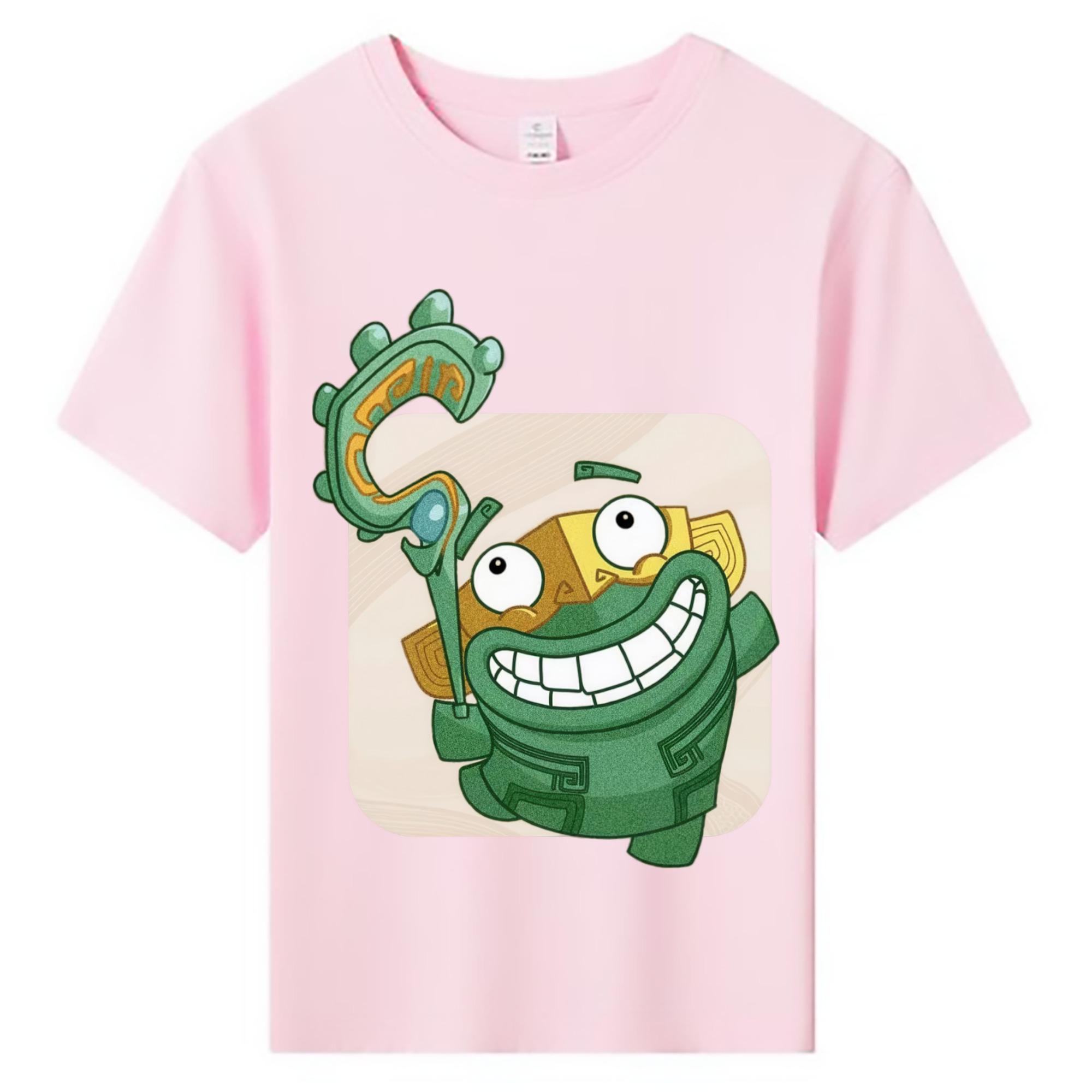 （画像用） Ne Zha 2 ナタ 魔童の大暴れ 綿100％キッズTシャツ（フロントプリント）