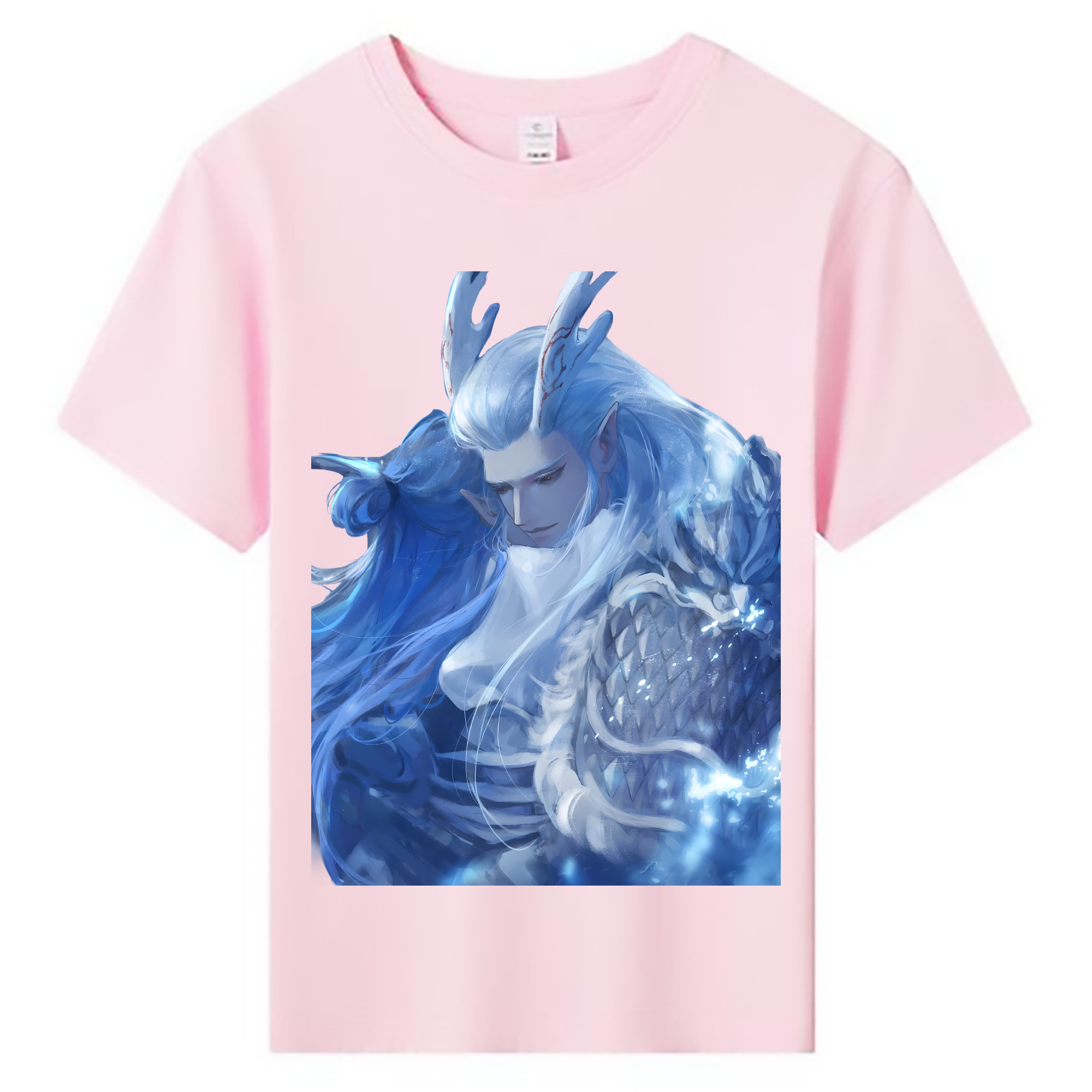 （画像用） Ne Zha 2 ナタ 魔童の大暴れ 綿100％キッズTシャツ（フロントプリント）