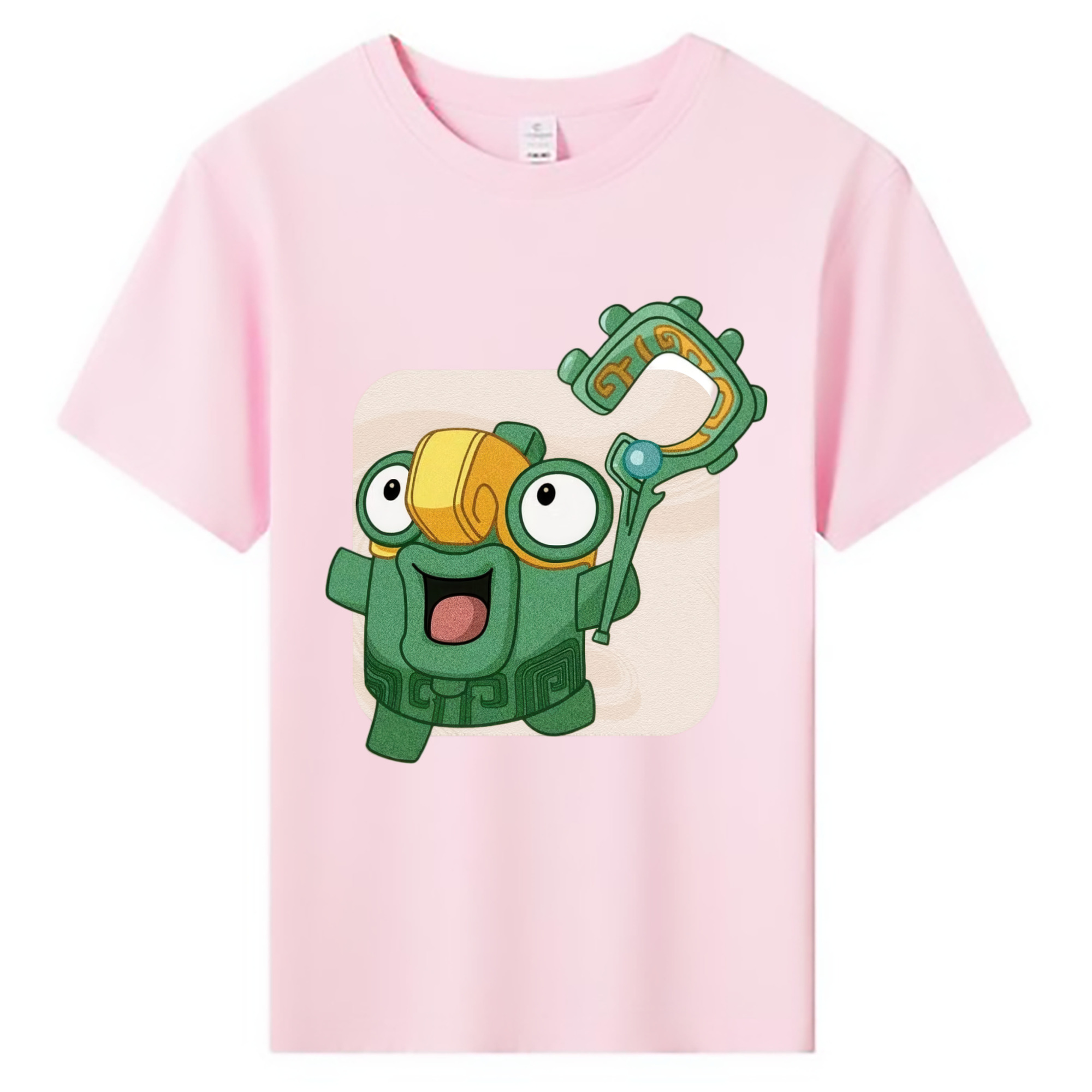 （画像用） Ne Zha 2 ナタ 魔童の大暴れ 綿100％キッズTシャツ（フロントプリント）