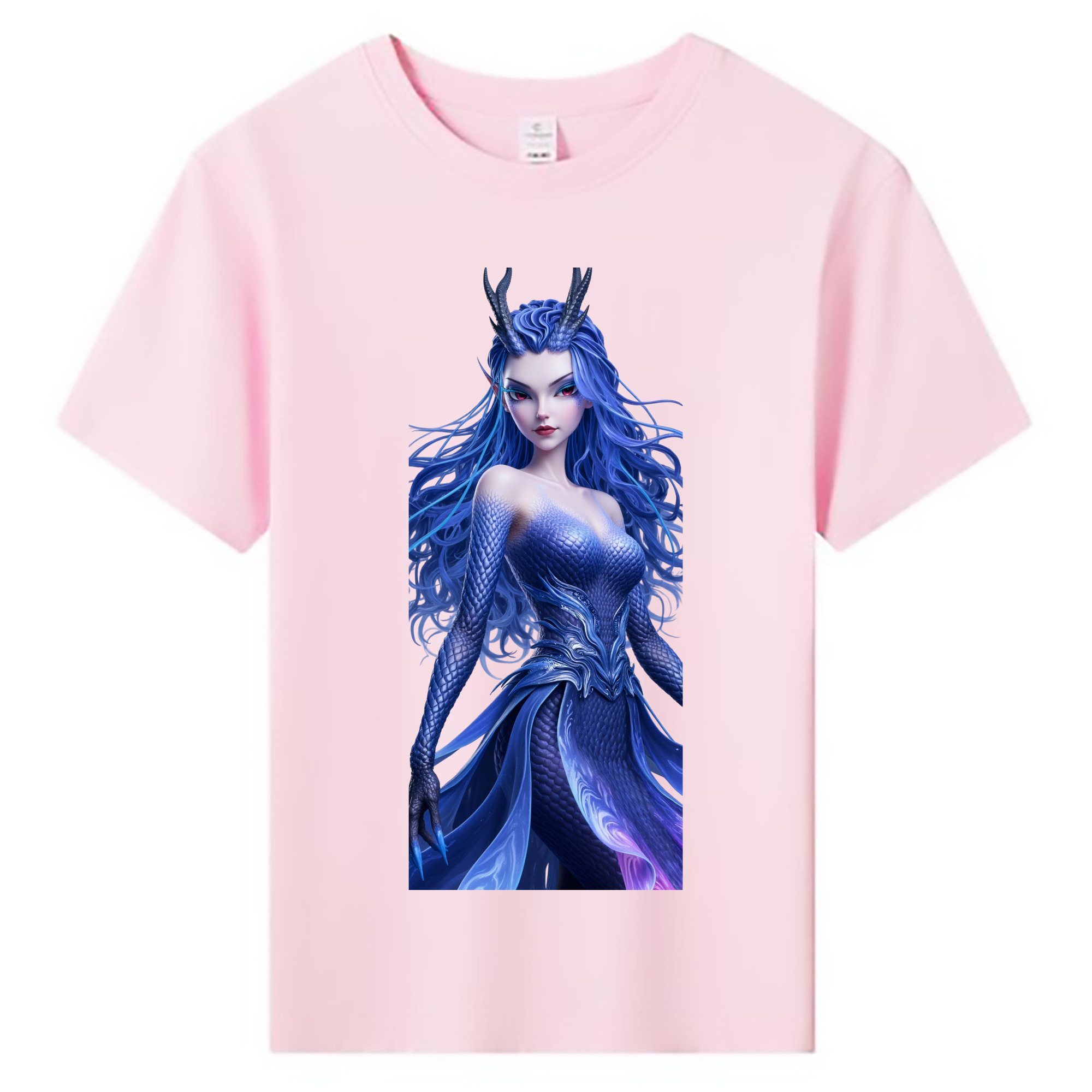 （画像用） Ne Zha 2 ナタ 魔童の大暴れ 綿100％キッズTシャツ（フロントプリント）