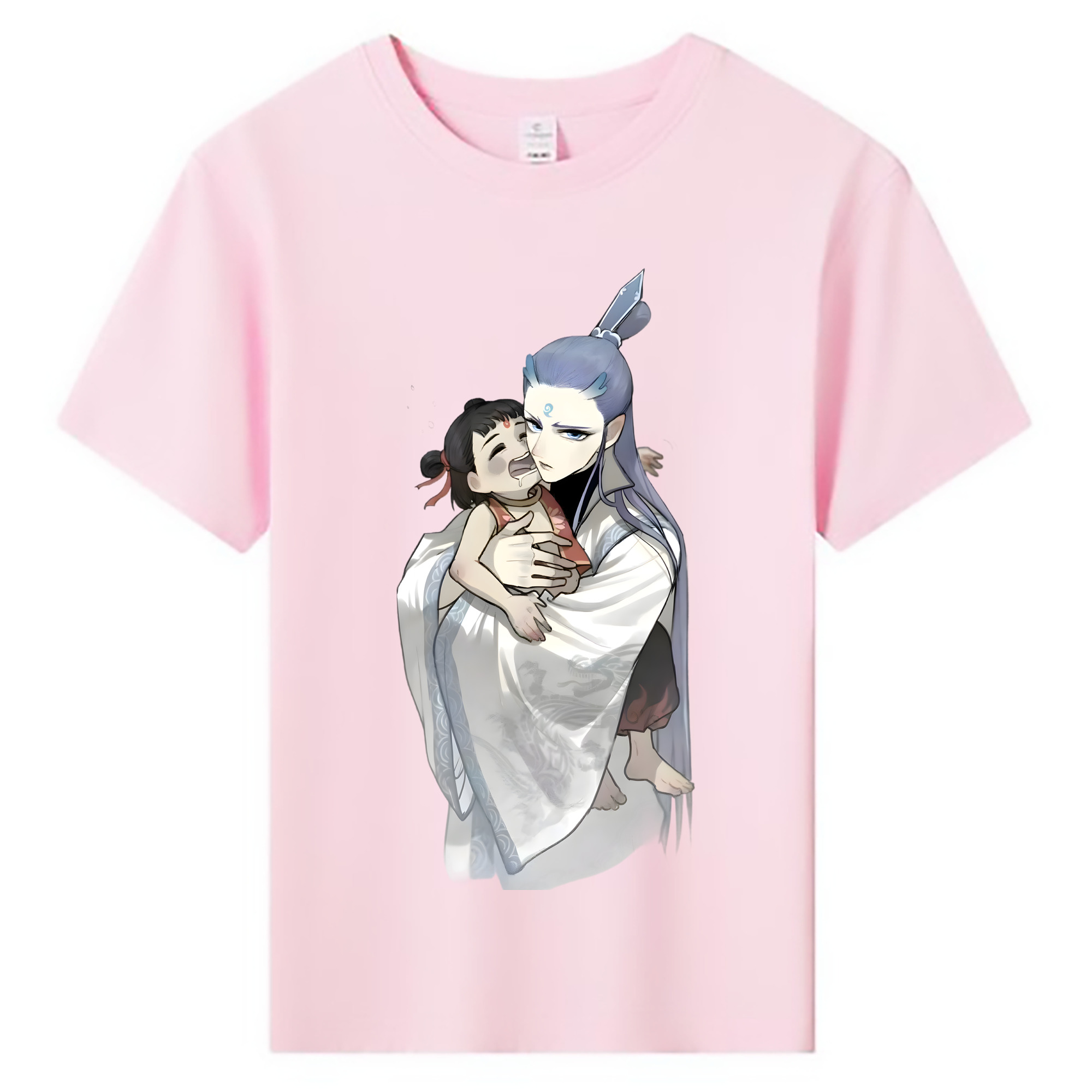 （画像用） Ne Zha 2 ナタ 魔童の大暴れ 綿100％キッズTシャツ（フロントプリント）