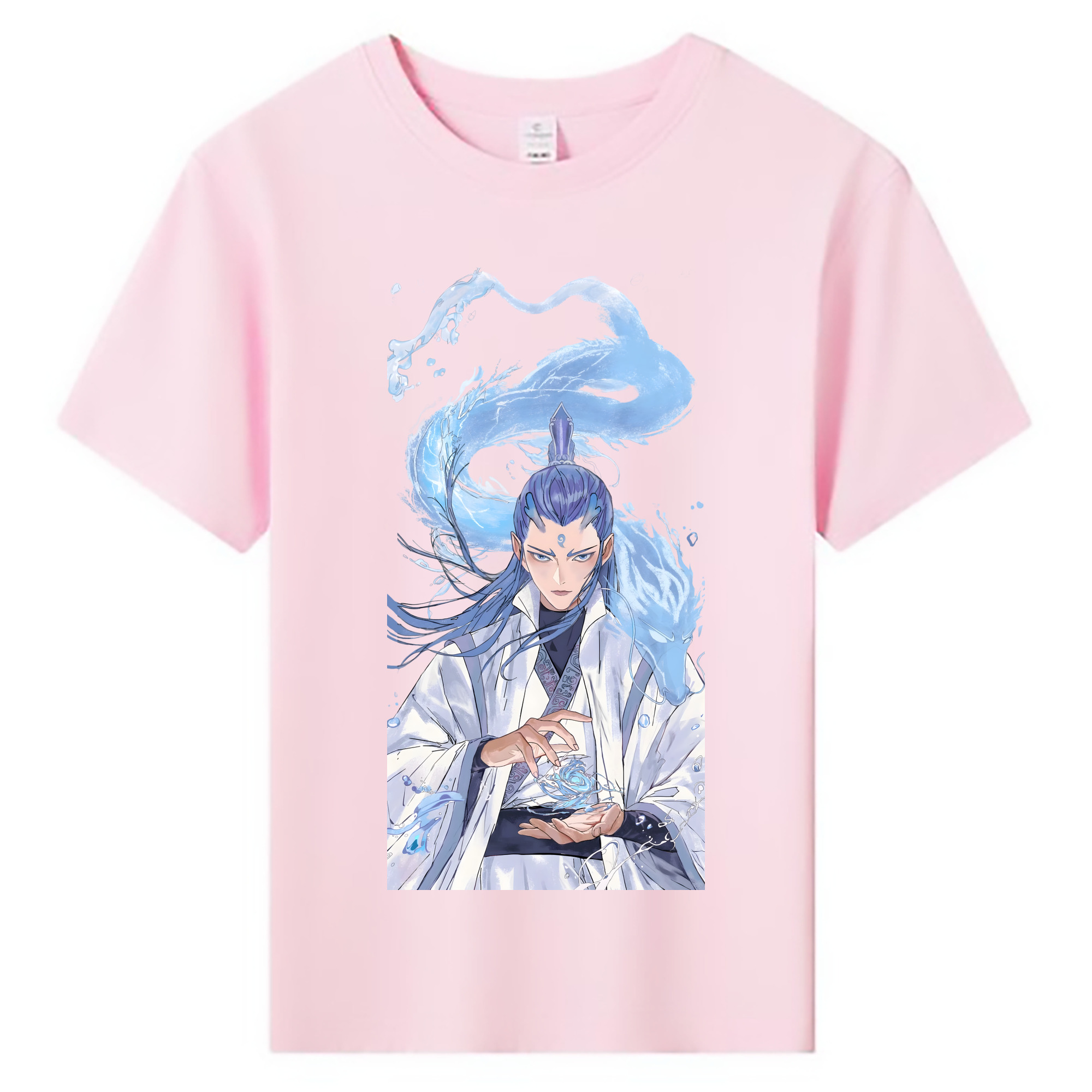 （画像用） Ne Zha 2 ナタ 魔童の大暴れ 綿100％キッズTシャツ（フロントプリント）