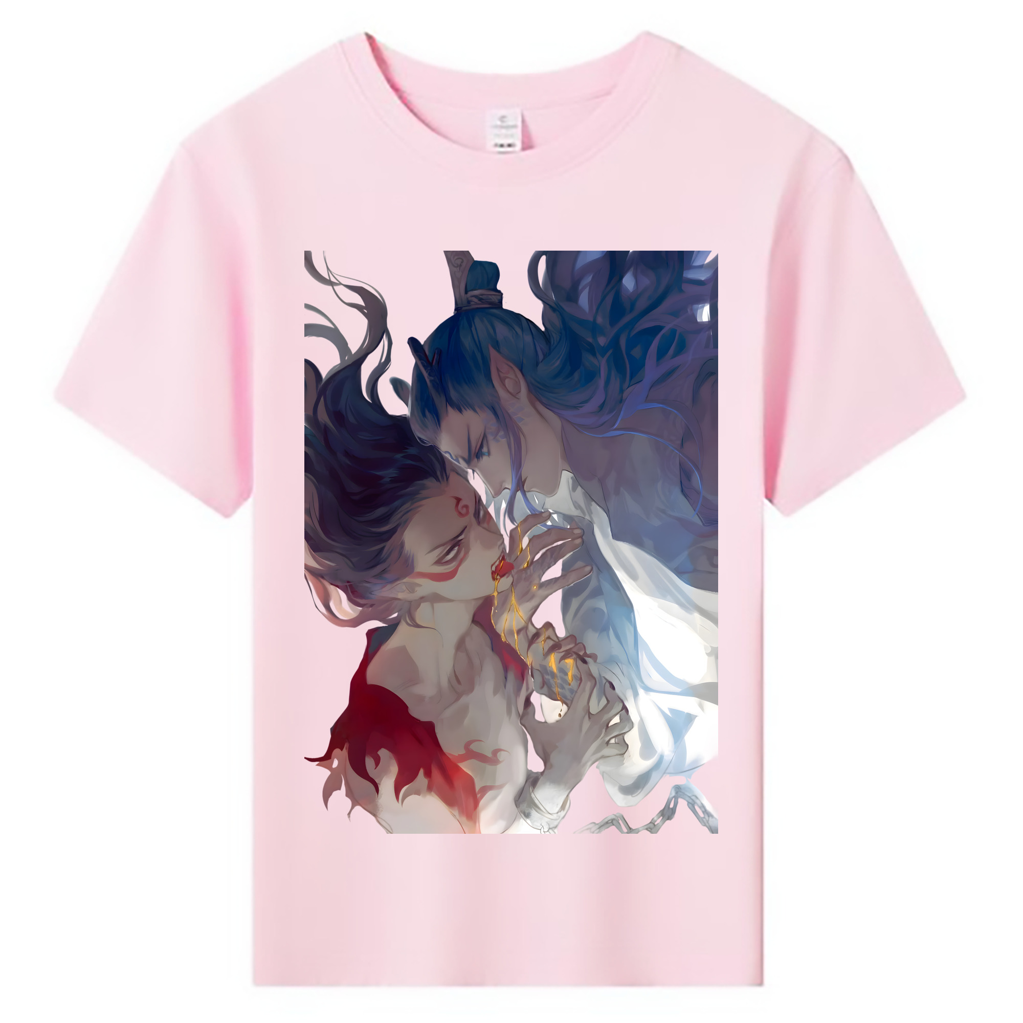 （画像用） Ne Zha 2 ナタ 魔童の大暴れ 綿100％キッズTシャツ（フロントプリント）