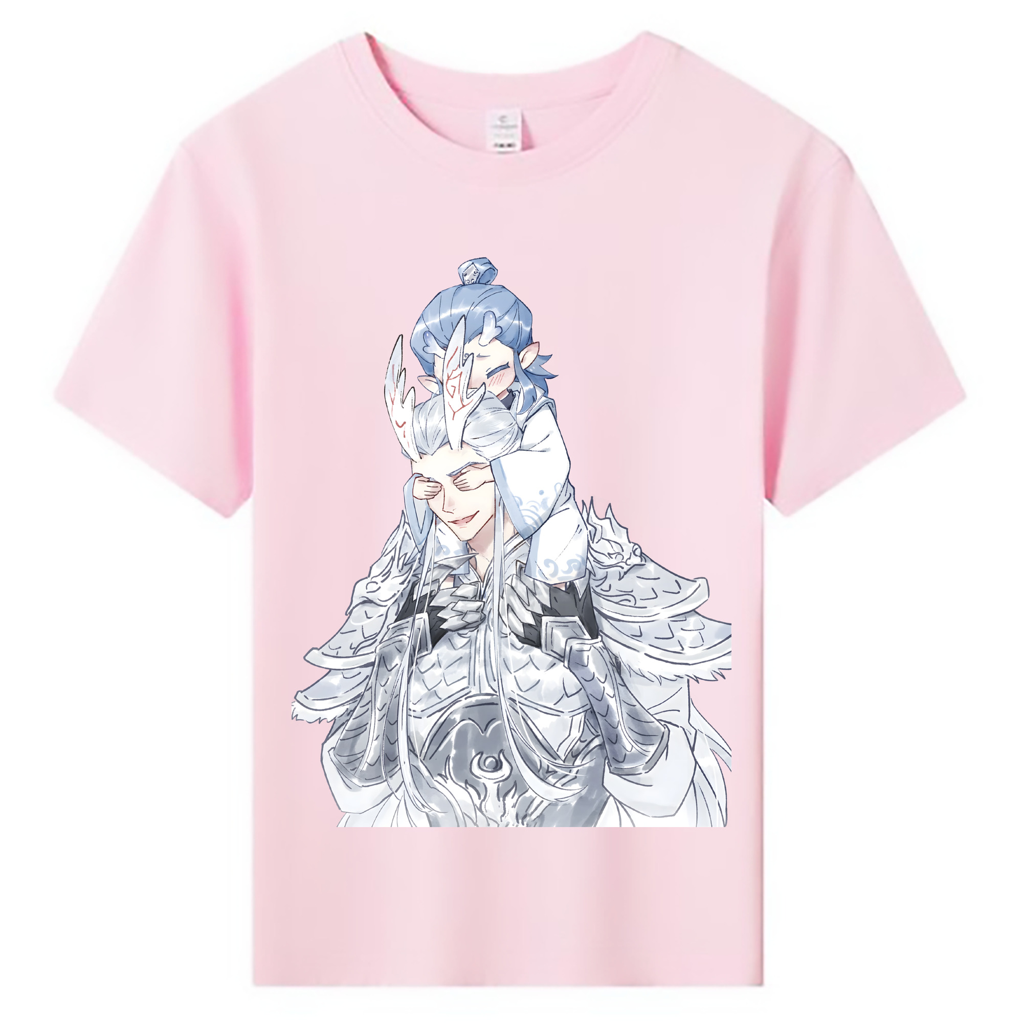 （画像用） Ne Zha 2 ナタ 魔童の大暴れ 綿100％キッズTシャツ（フロントプリント）
