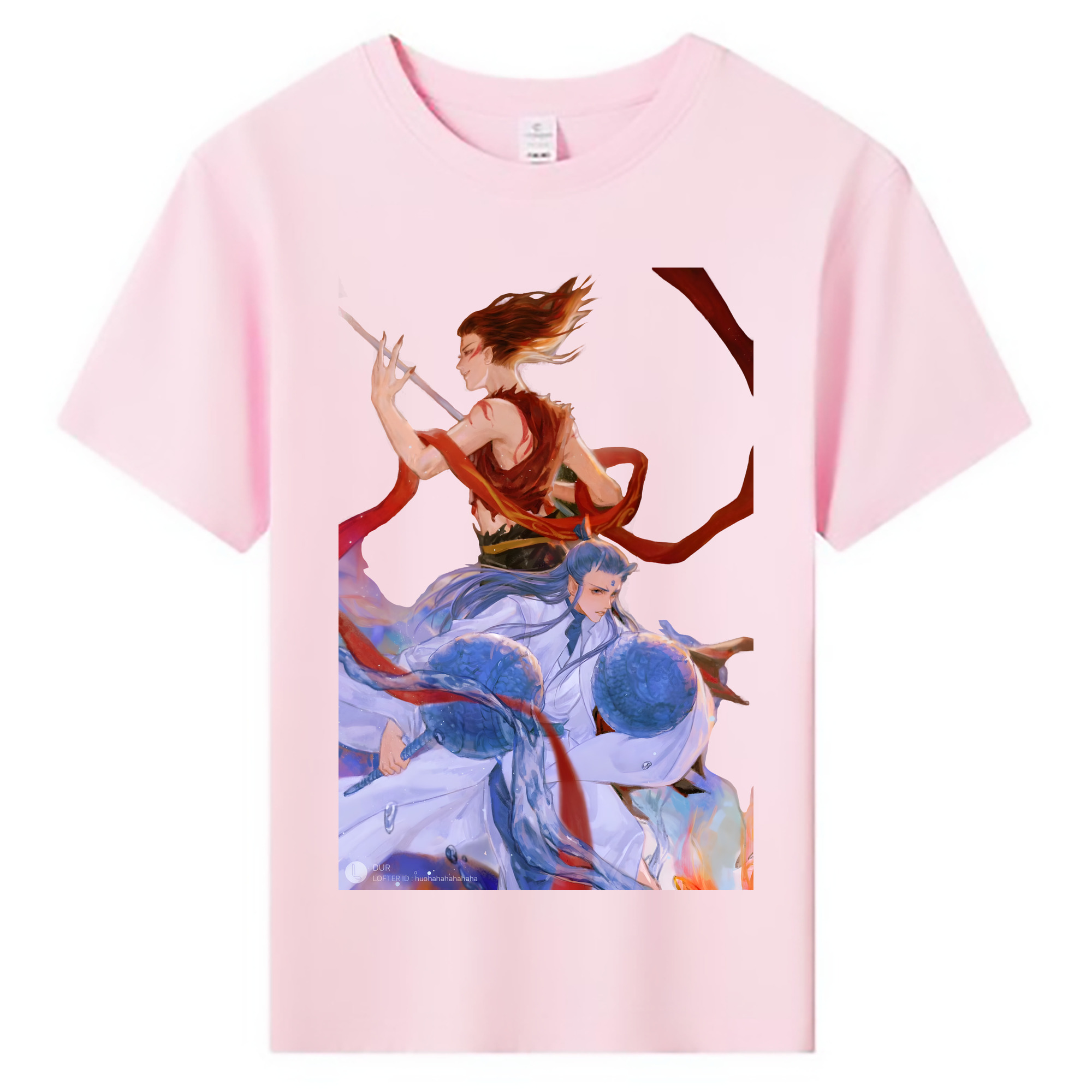 （画像用） Ne Zha 2 ナタ 魔童の大暴れ 綿100％キッズTシャツ（フロントプリント）